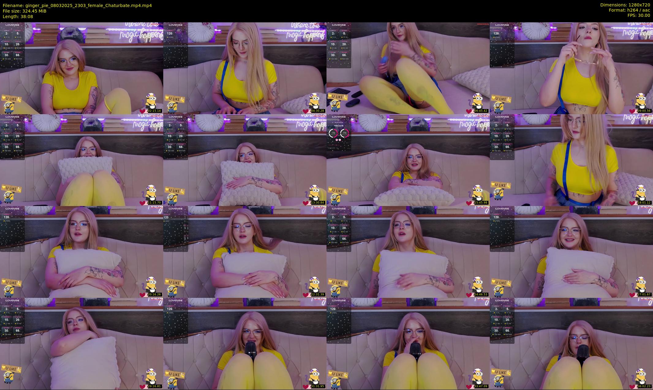 ginger_pie — 39 minute Chaturbate female cam show recording, 720p, Mar 8, 2025
