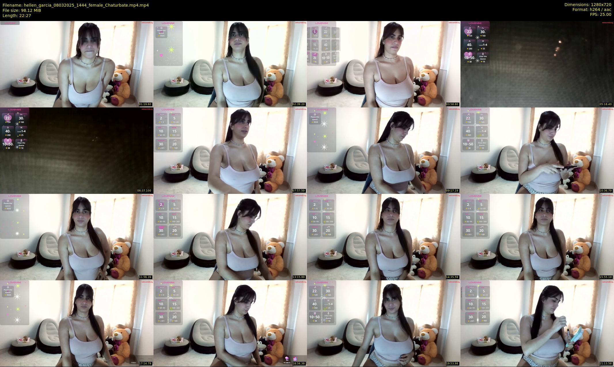 hellen_garcia — 23 minute Chaturbate female cam show recording, 720p, Mar 8, 2025