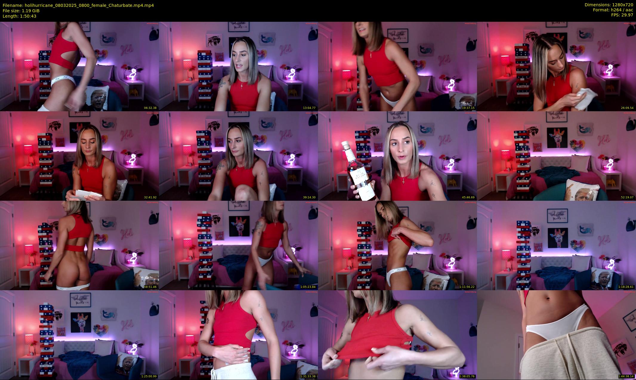 holihurricane — 111 minute Chaturbate female cam show recording, 720p, Mar 8, 2025