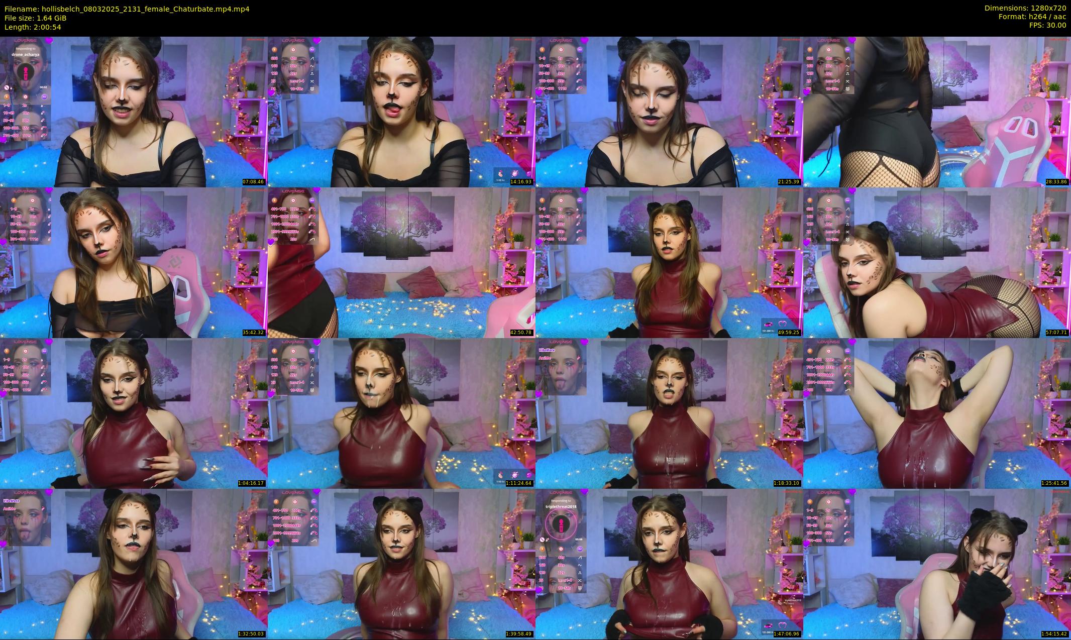 hollisbelch — 121 minute Chaturbate female cam show recording, 720p, Mar 8, 2025
