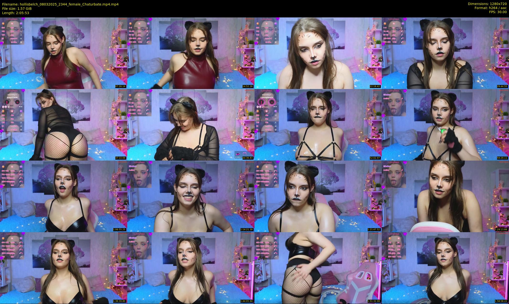 hollisbelch — 126 minute Chaturbate female cam show recording, 720p, Mar 8, 2025