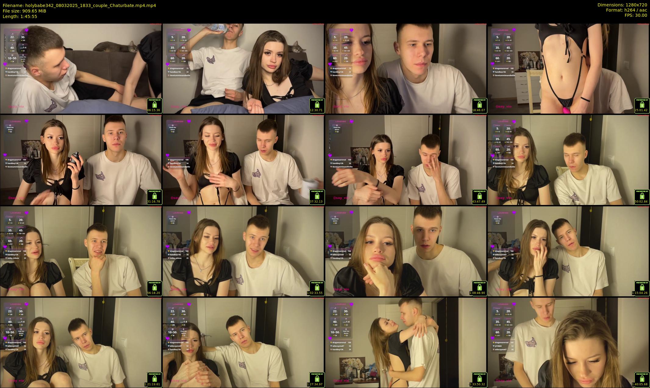 holybabe342 — 106 minute Chaturbate couple cam show recording, 720p, Mar 8, 2025