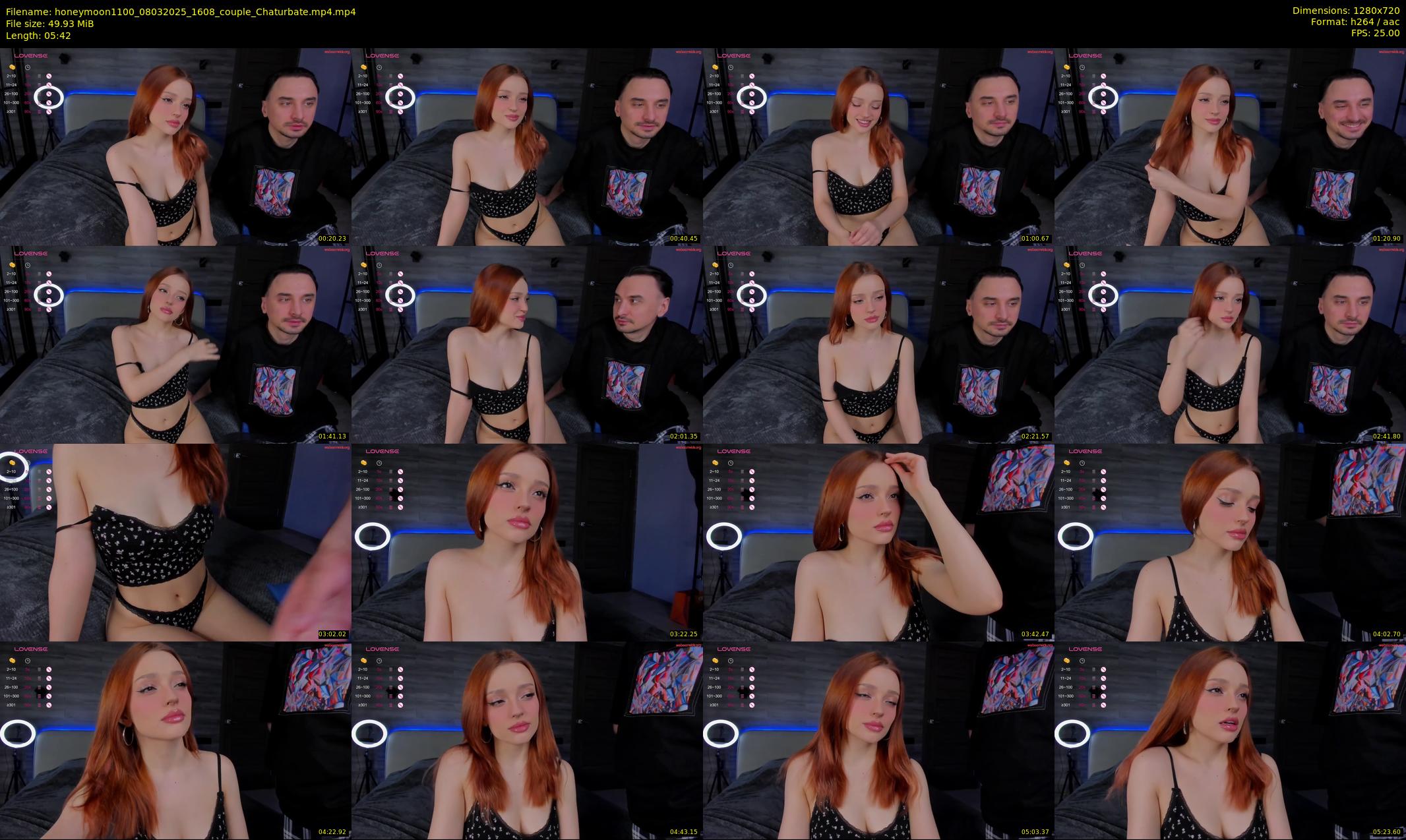 honeymoon1100 — 6 minute Chaturbate couple cam show recording, 720p, Mar 8, 2025