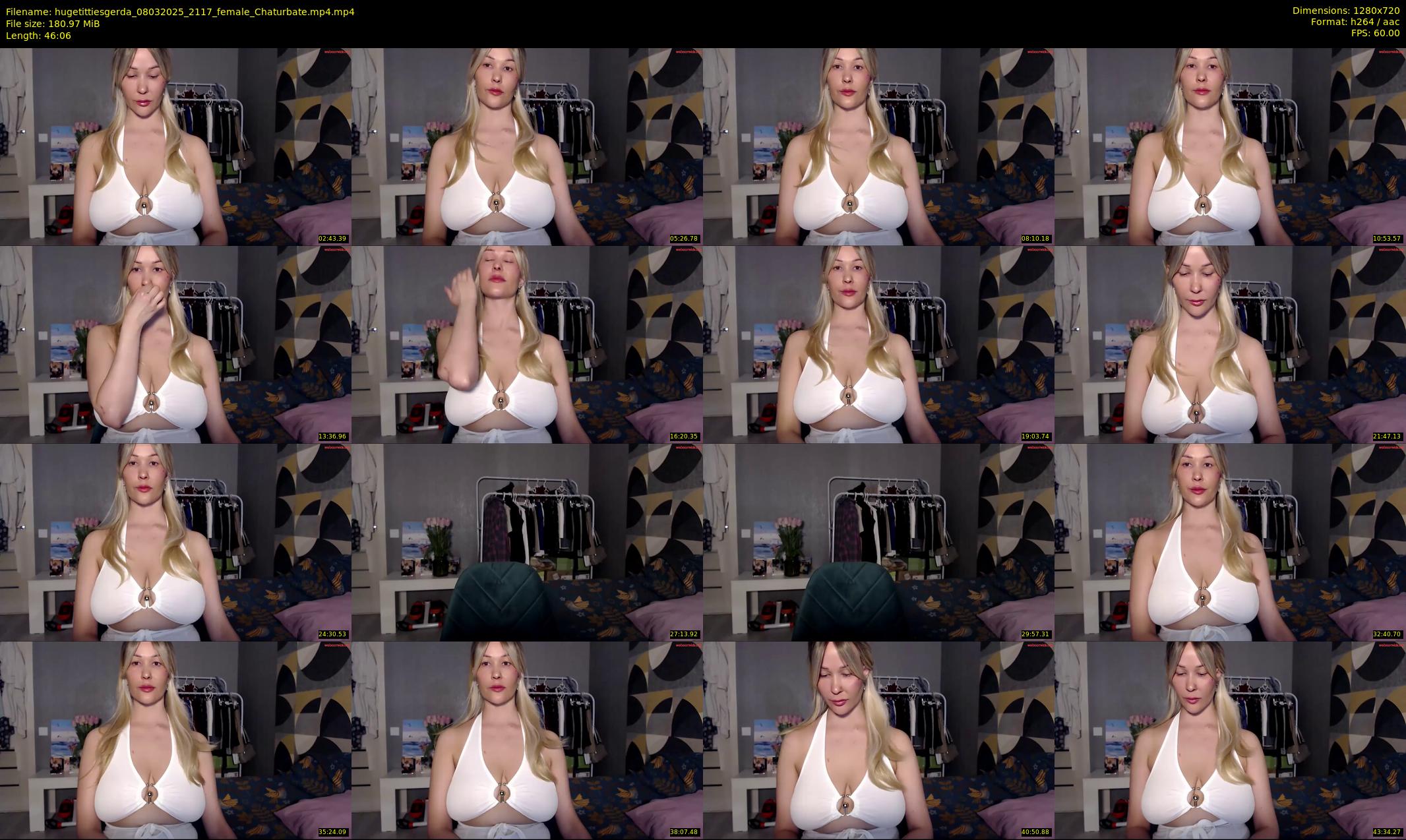hugetittiesgerda — 47 minute Chaturbate female cam show recording, 720p, Mar 8, 2025