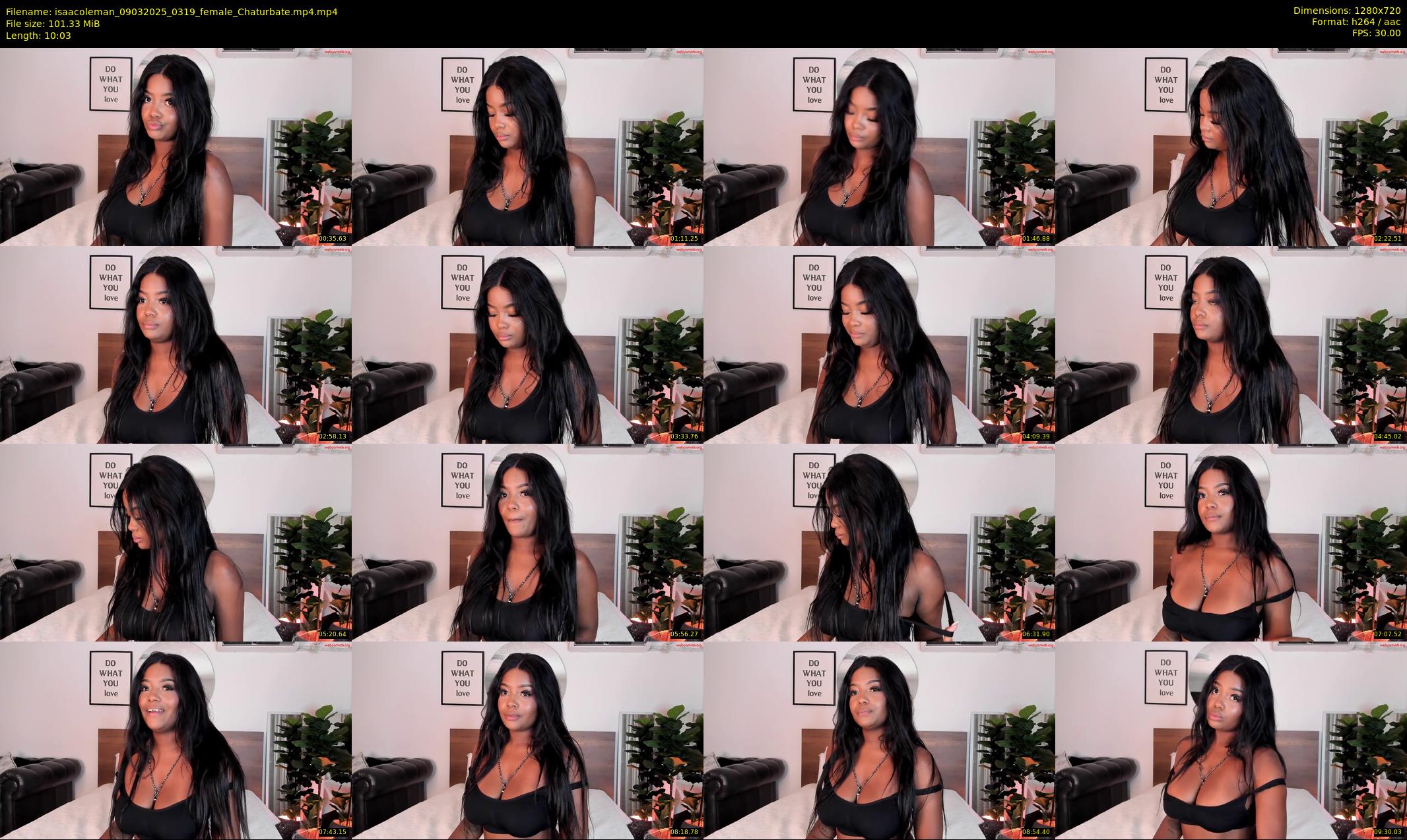 isaacoleman — 11 minute Chaturbate female cam show recording, 720p, Mar 9, 2025