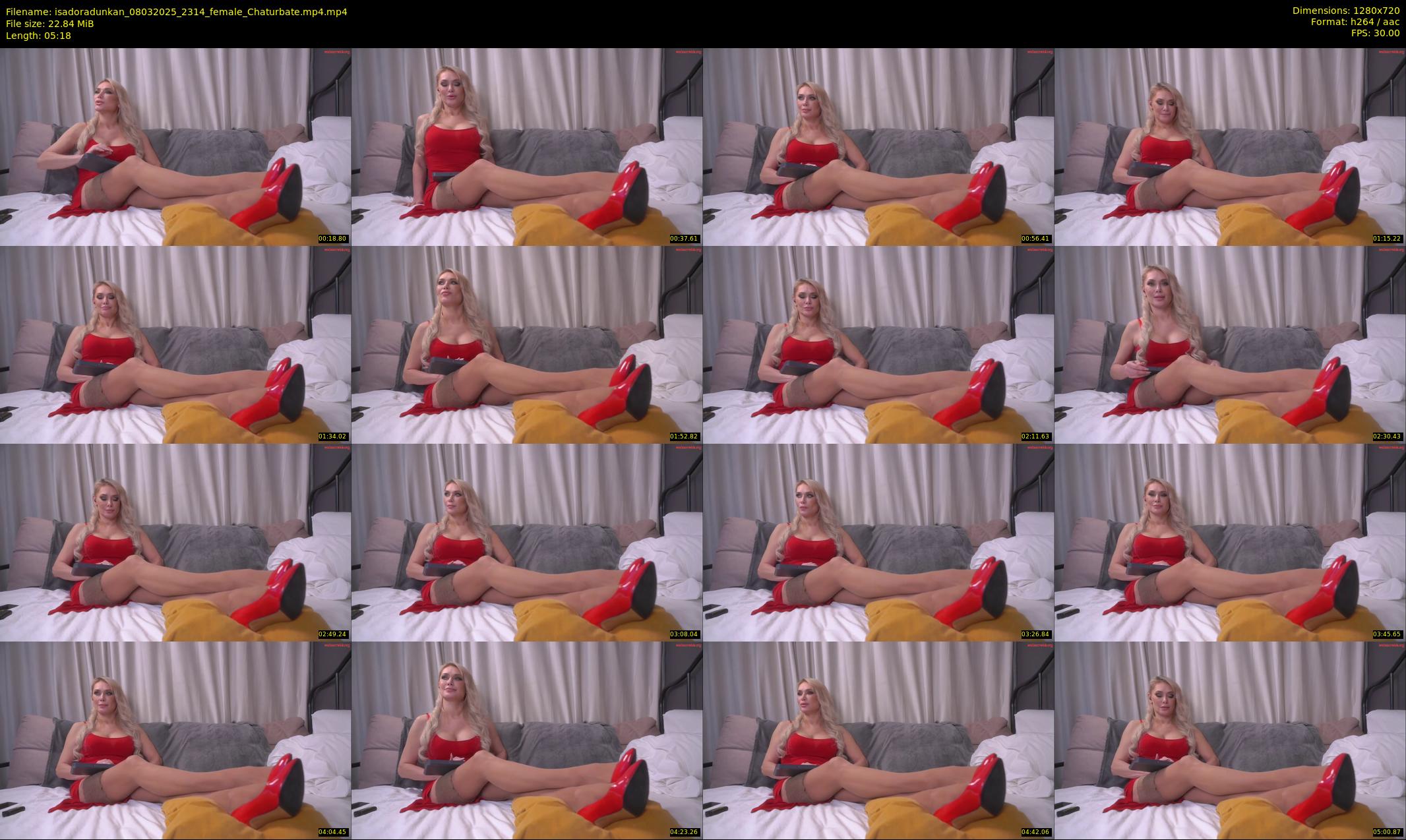 isadoradunkan — 6 minute Chaturbate female cam show recording, 720p, Mar 8, 2025