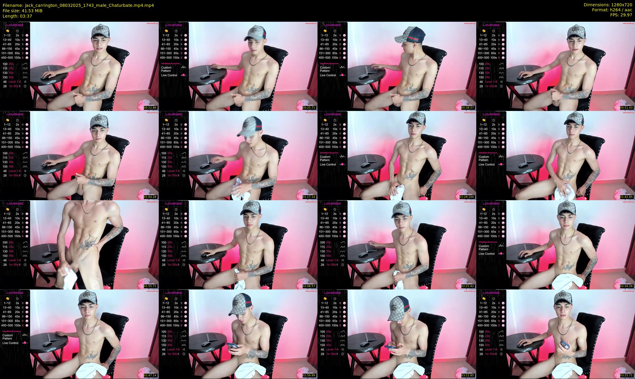 jack_carrington — 4 minute Chaturbate male cam show recording, 720p, Mar 8, 2025