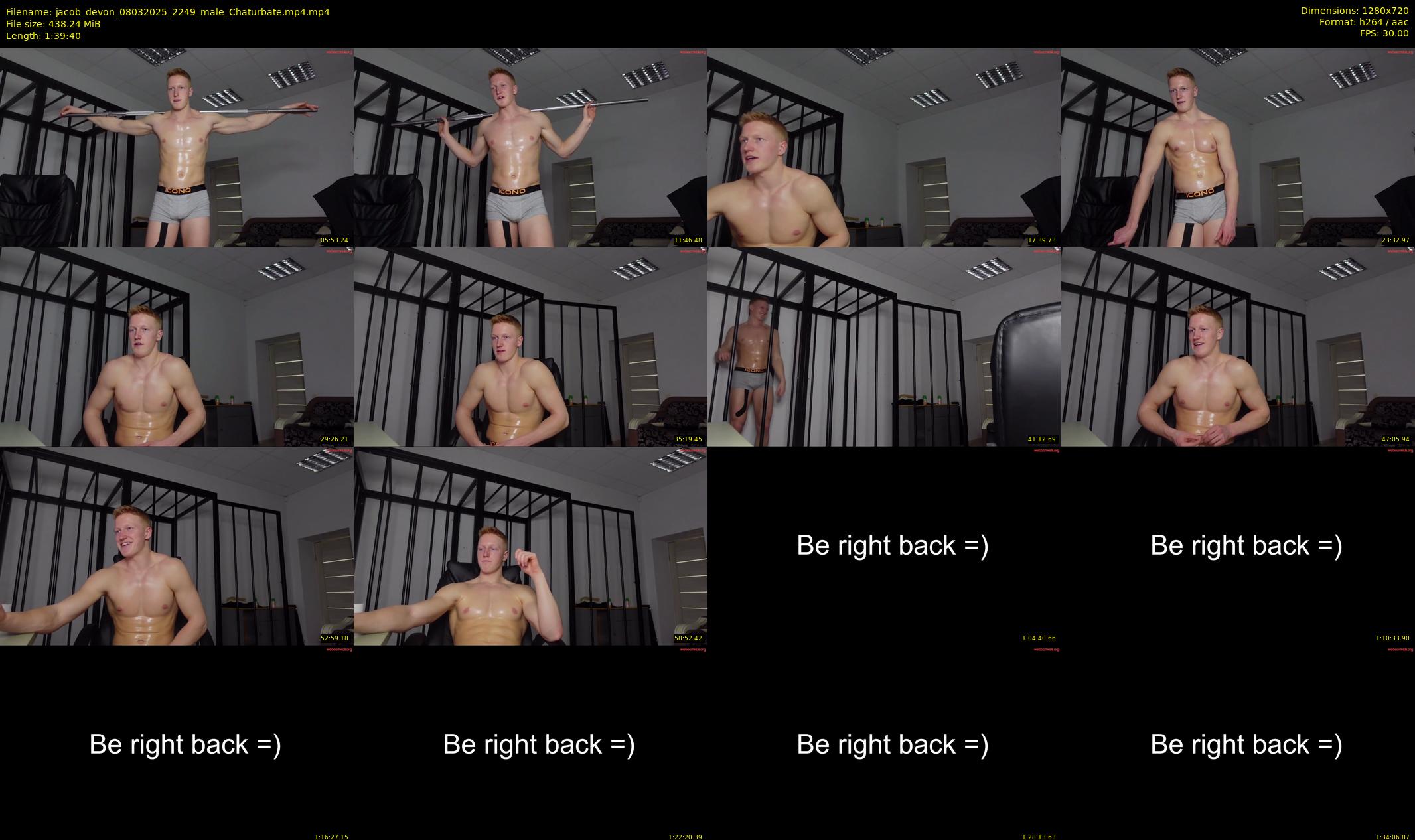 jacob_devon — 100 minute Chaturbate male cam show recording, 720p, Mar 8, 2025