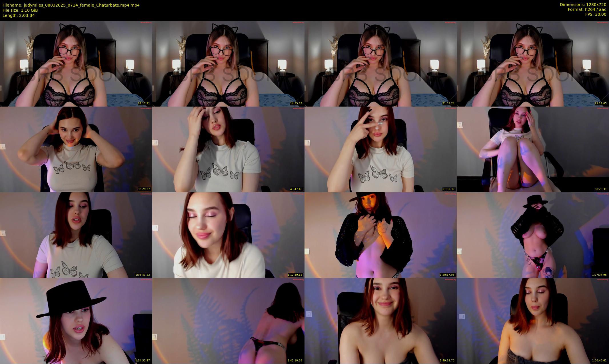 judymiles — 124 minute Chaturbate female cam show recording, 720p, Mar 8, 2025