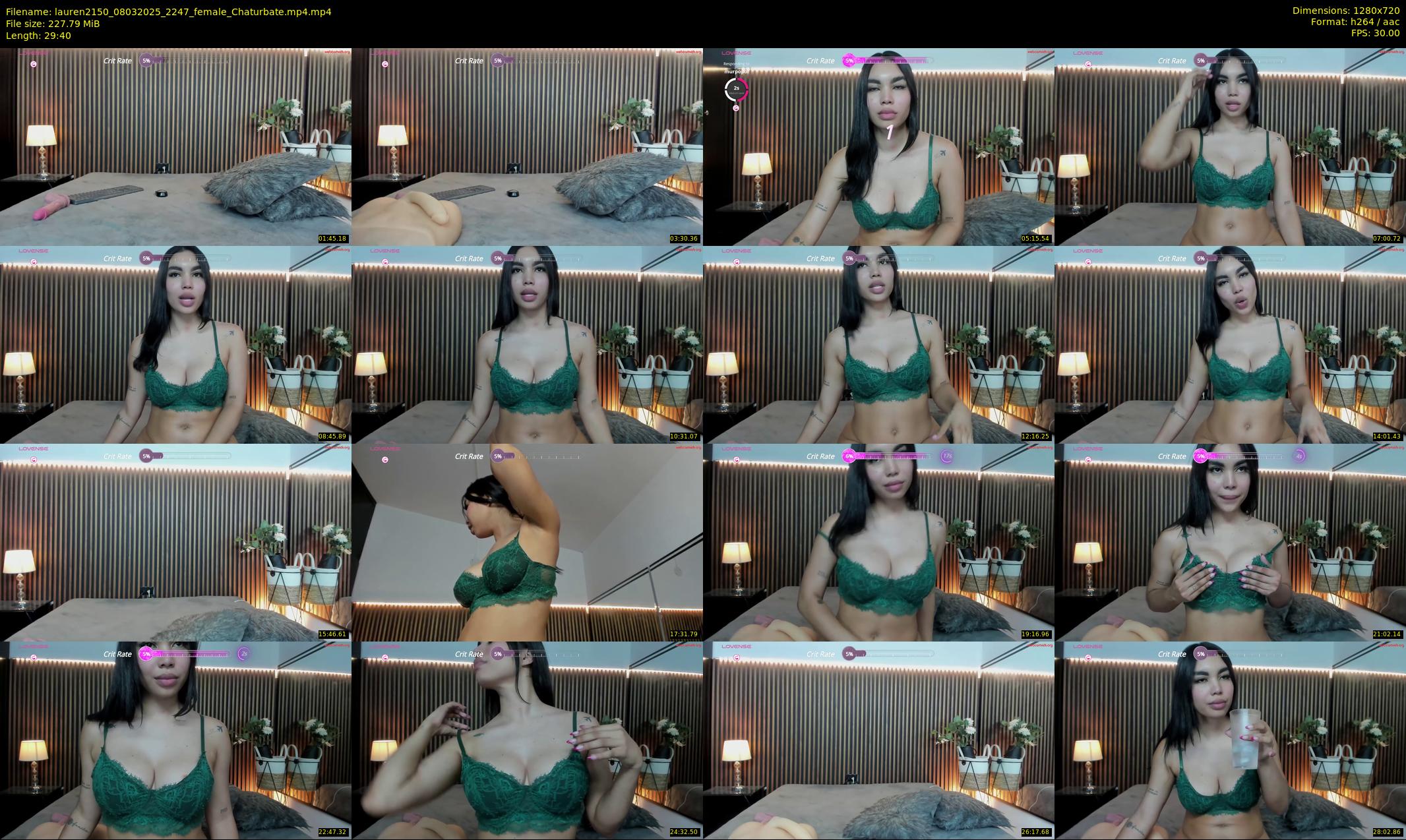 lauren2150 — 30 minute Chaturbate female cam show recording, 720p, Mar 8, 2025