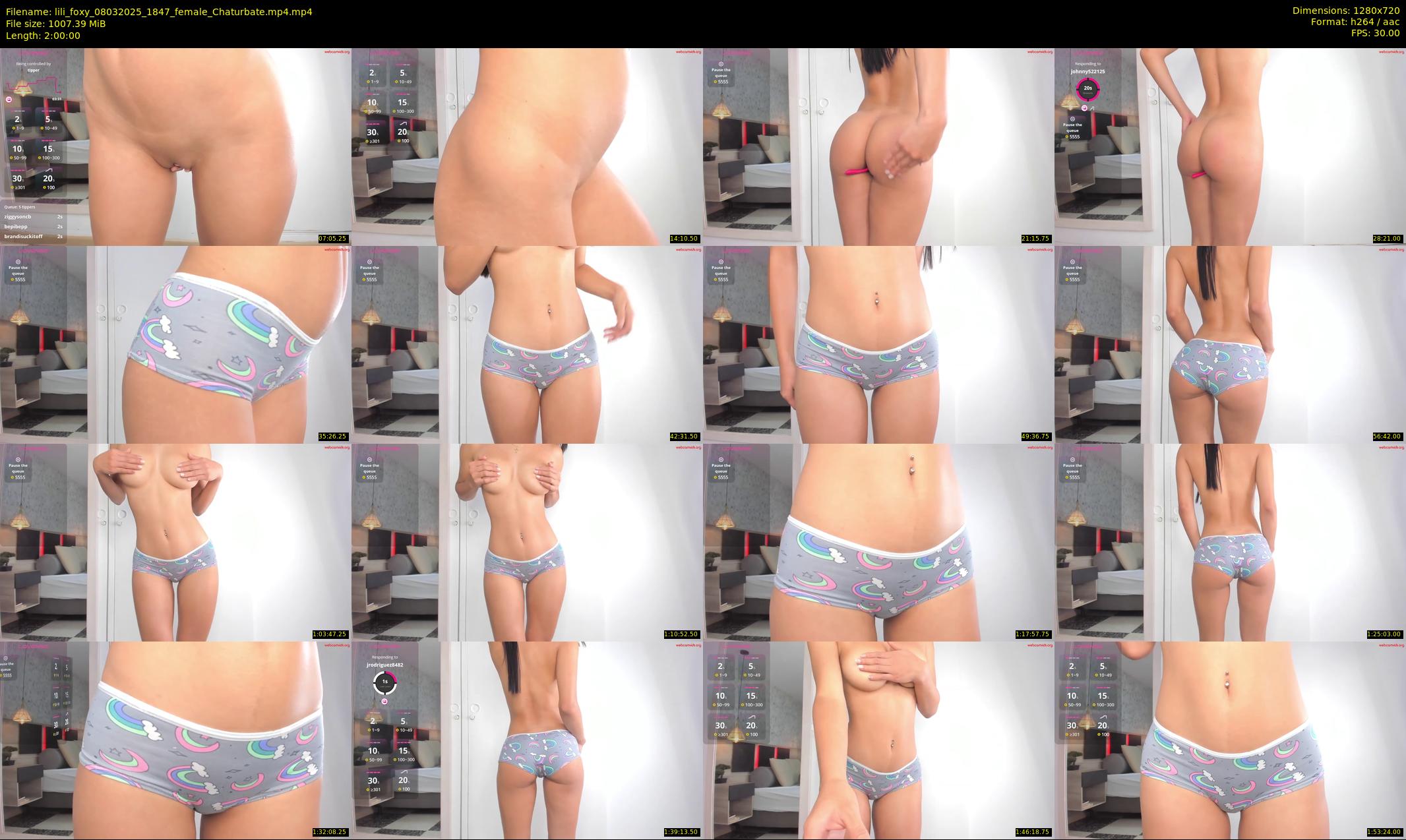 lili_foxy — 120 minute Chaturbate female cam show recording, 720p, Mar 8, 2025