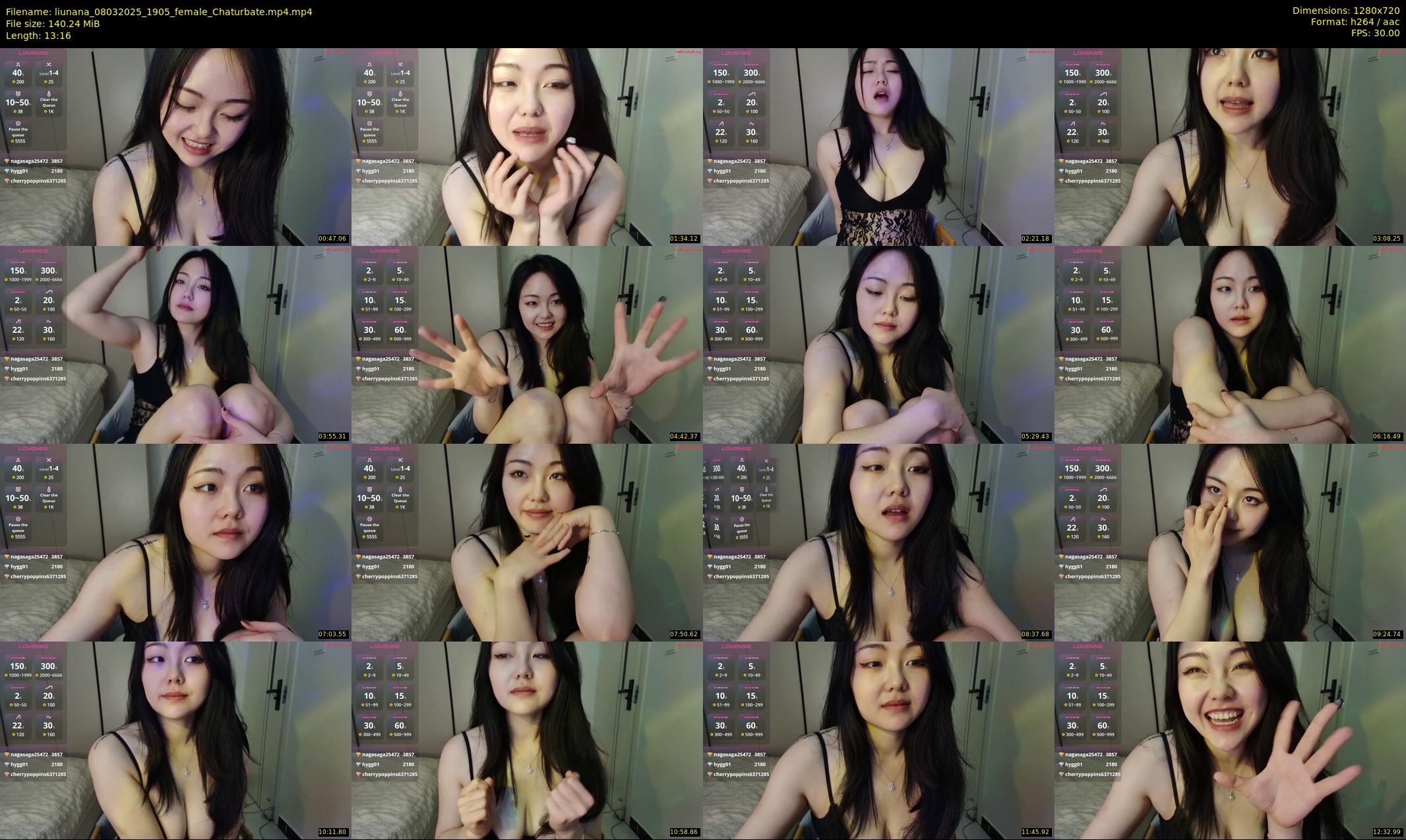 liunana — 14 minute Chaturbate female cam show recording, 720p, Mar 8, 2025