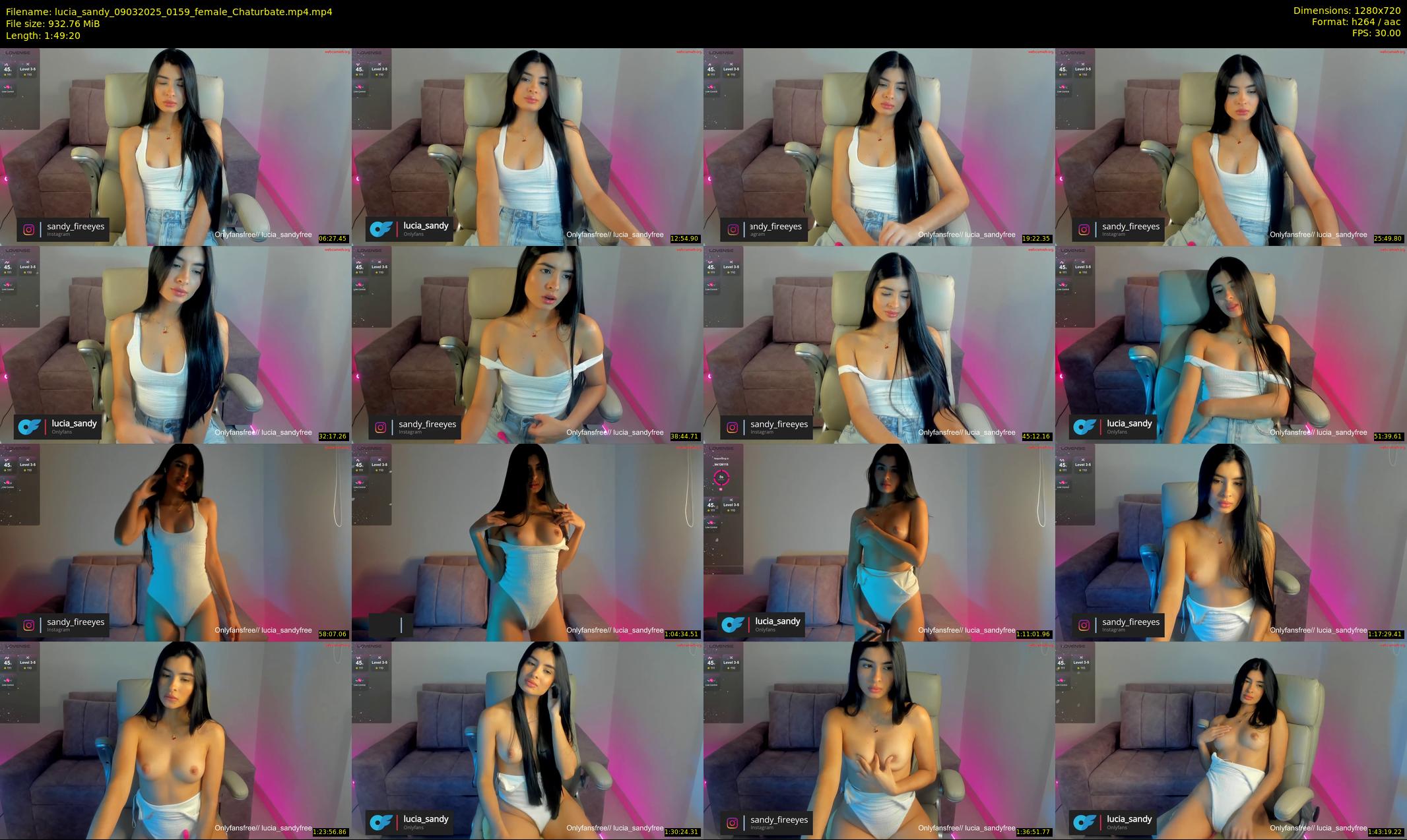 lucia_sandy — 110 minute Chaturbate female cam show recording, 720p, Mar 9, 2025