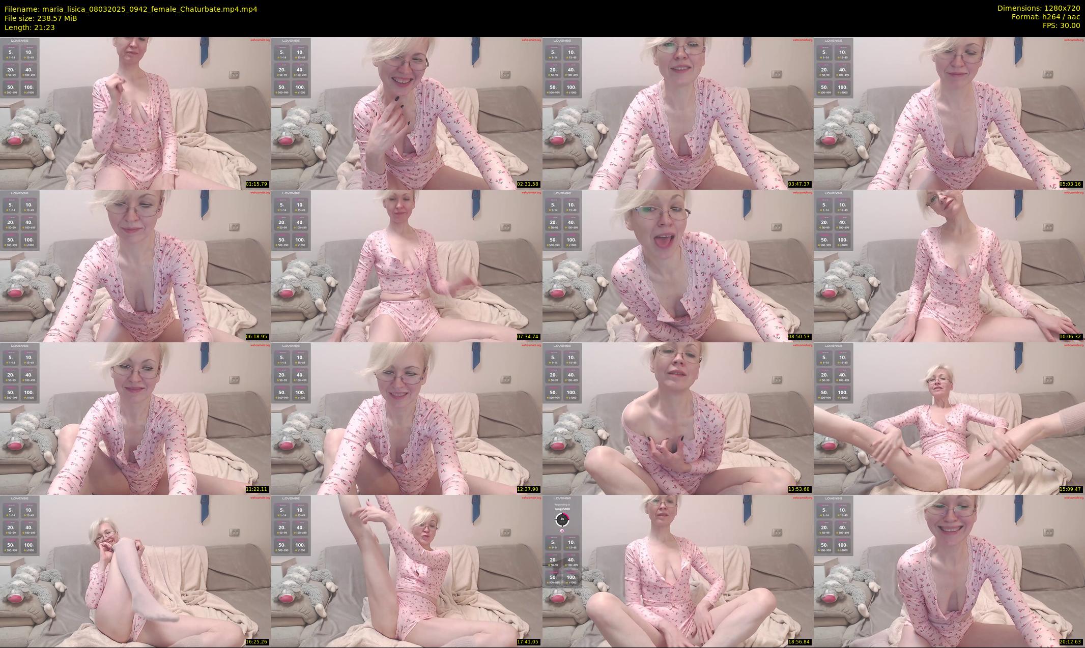 maria_lisica — 22 minute Chaturbate female cam show recording, 720p, Mar 8, 2025