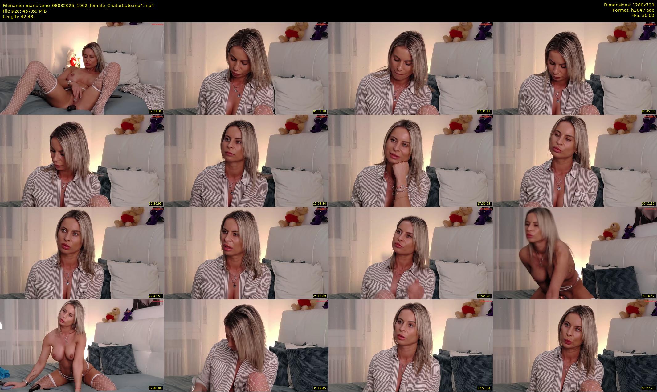 mariafame — 43 minute Chaturbate female cam show recording, 720p, Mar 8, 2025