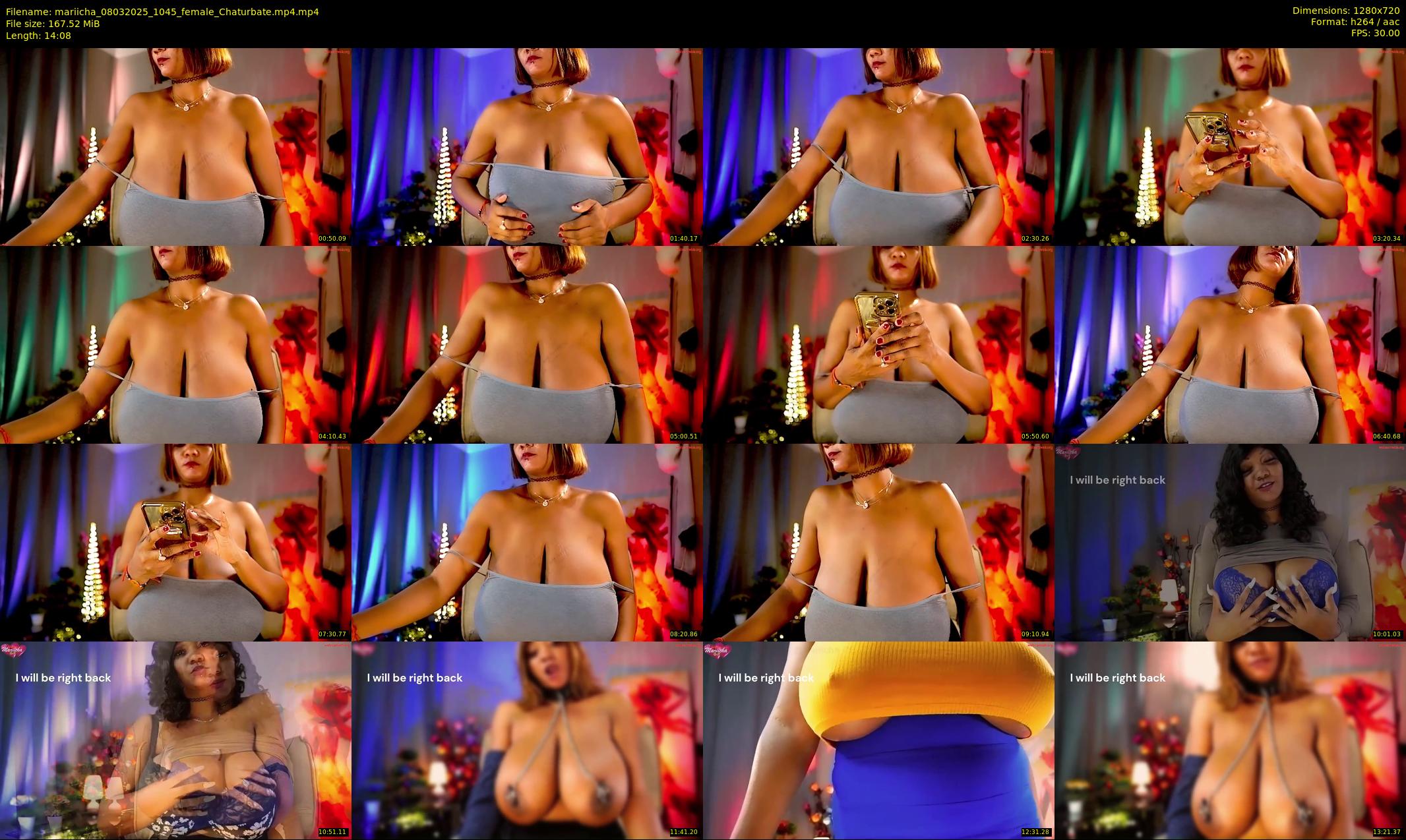 mariicha — 15 minute Chaturbate female cam show recording, 720p, Mar 8, 2025
