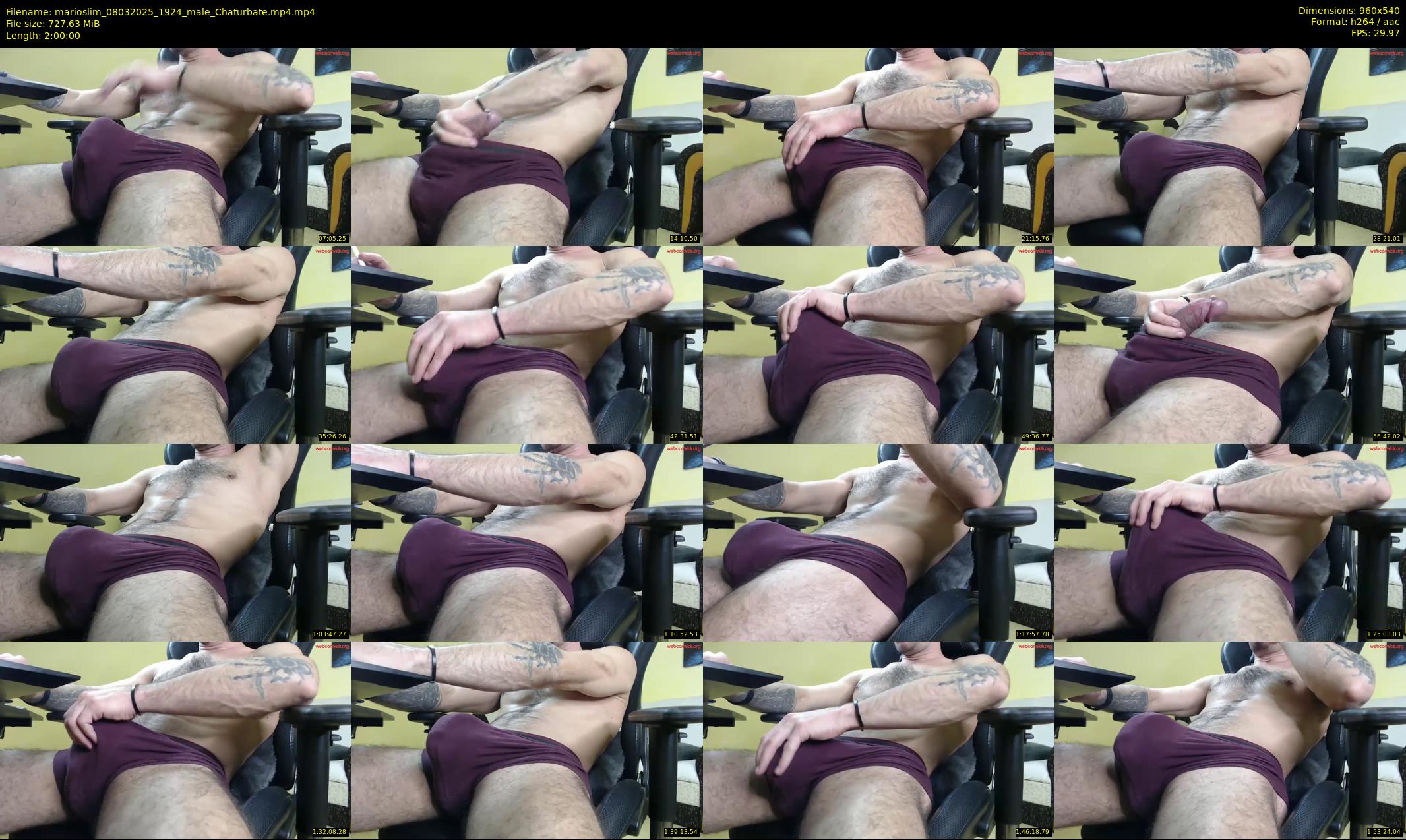 marioslim — 120 minute Chaturbate male cam show recording, 480p, Mar 8, 2025