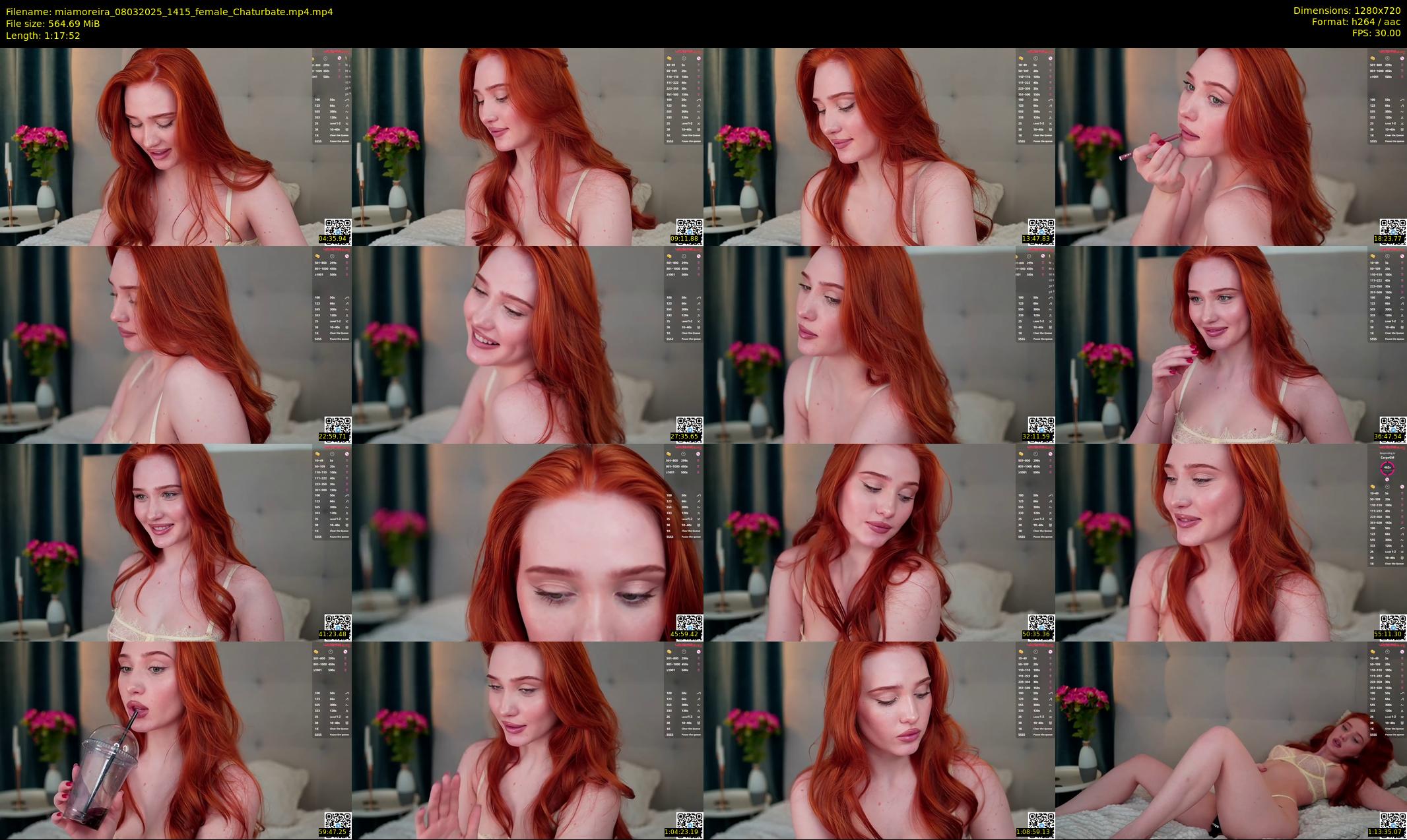 miamoreira — 78 minute Chaturbate female cam show recording, 720p, Mar 8, 2025