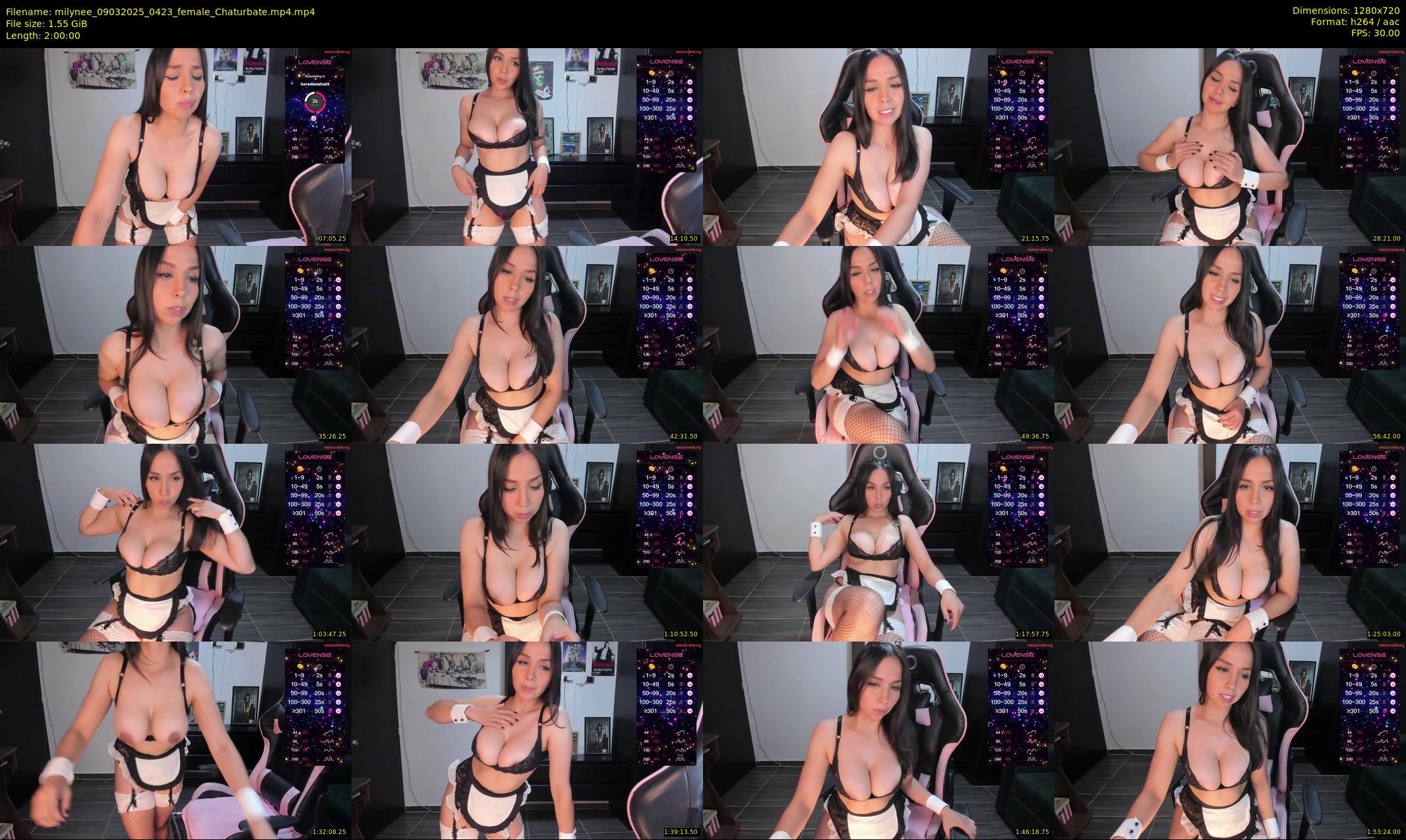milynee — 120 minute Chaturbate female cam show recording, 720p, Mar 9, 2025