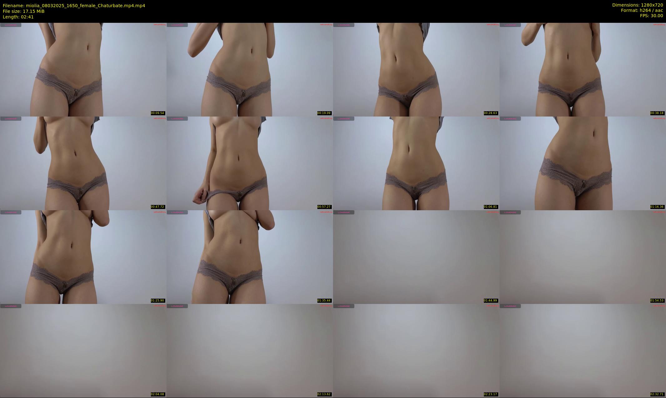 miolia — 3 minute Chaturbate female cam show recording, 720p, Mar 8, 2025