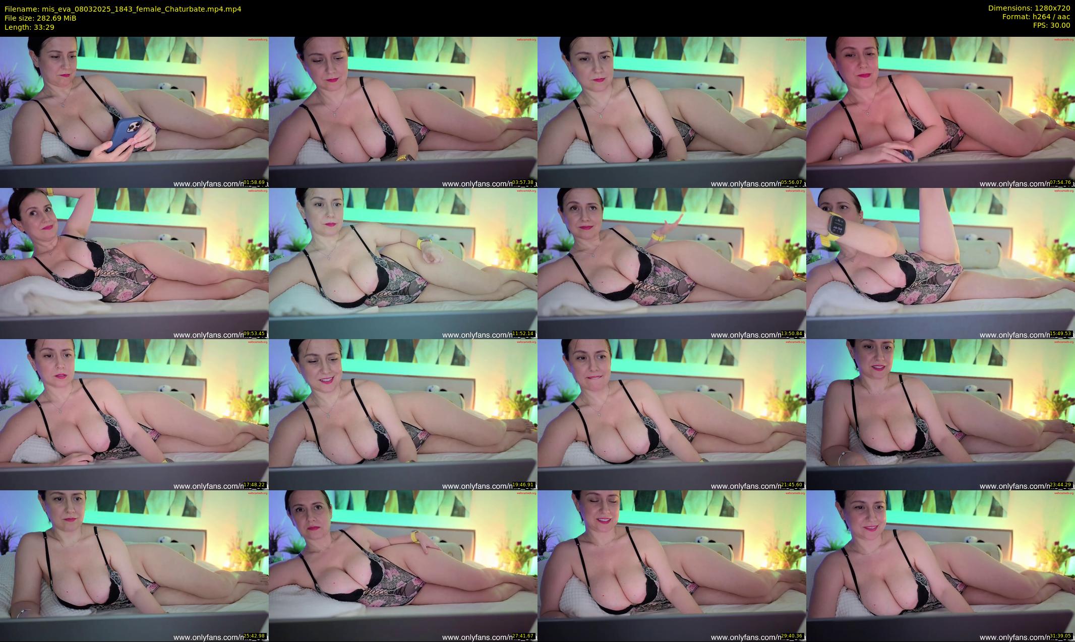 mis_eva — 34 minute Chaturbate female cam show recording, 720p, Mar 8, 2025