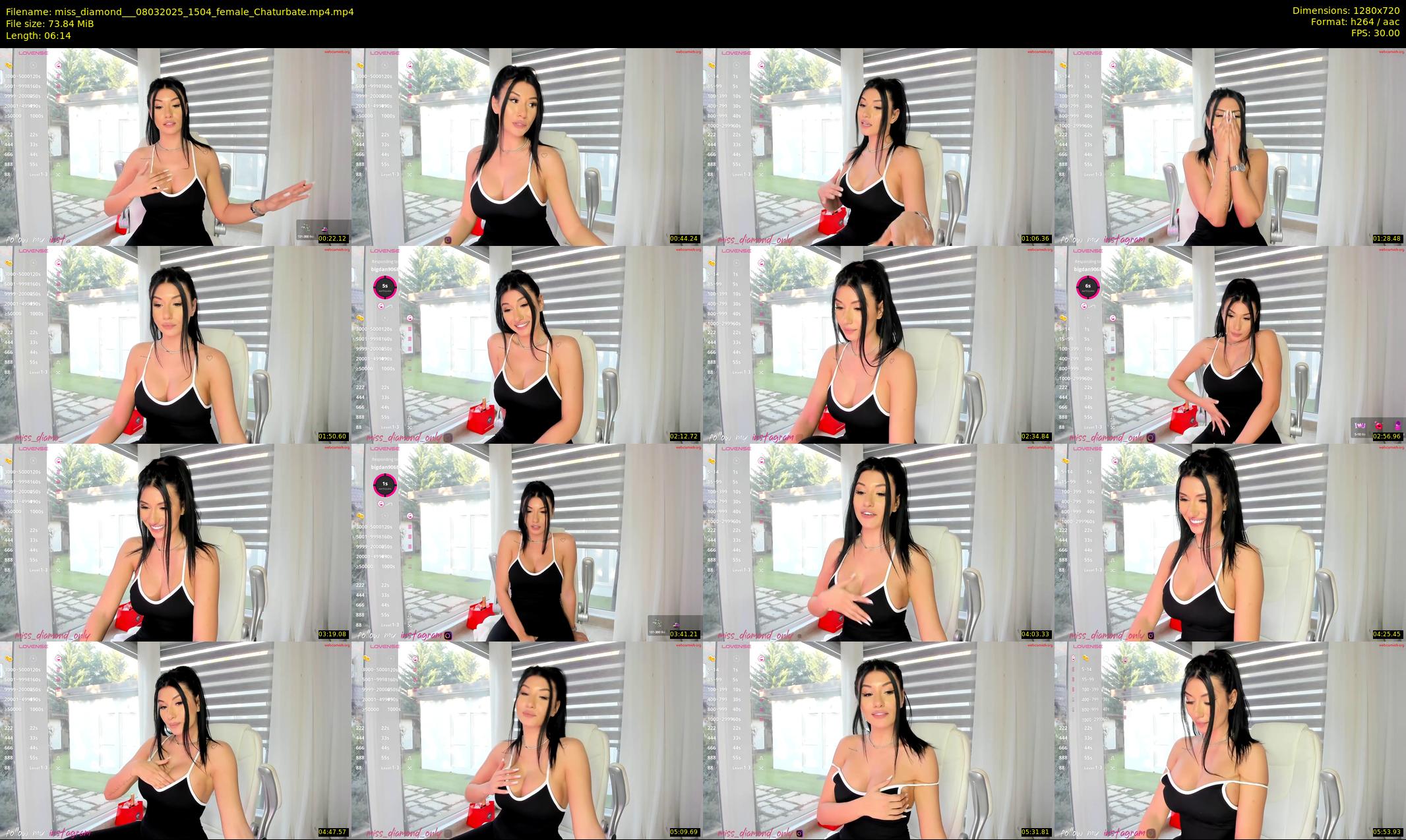 miss_diamond__ — 7 minute Chaturbate female cam show recording, 720p, Mar 8, 2025