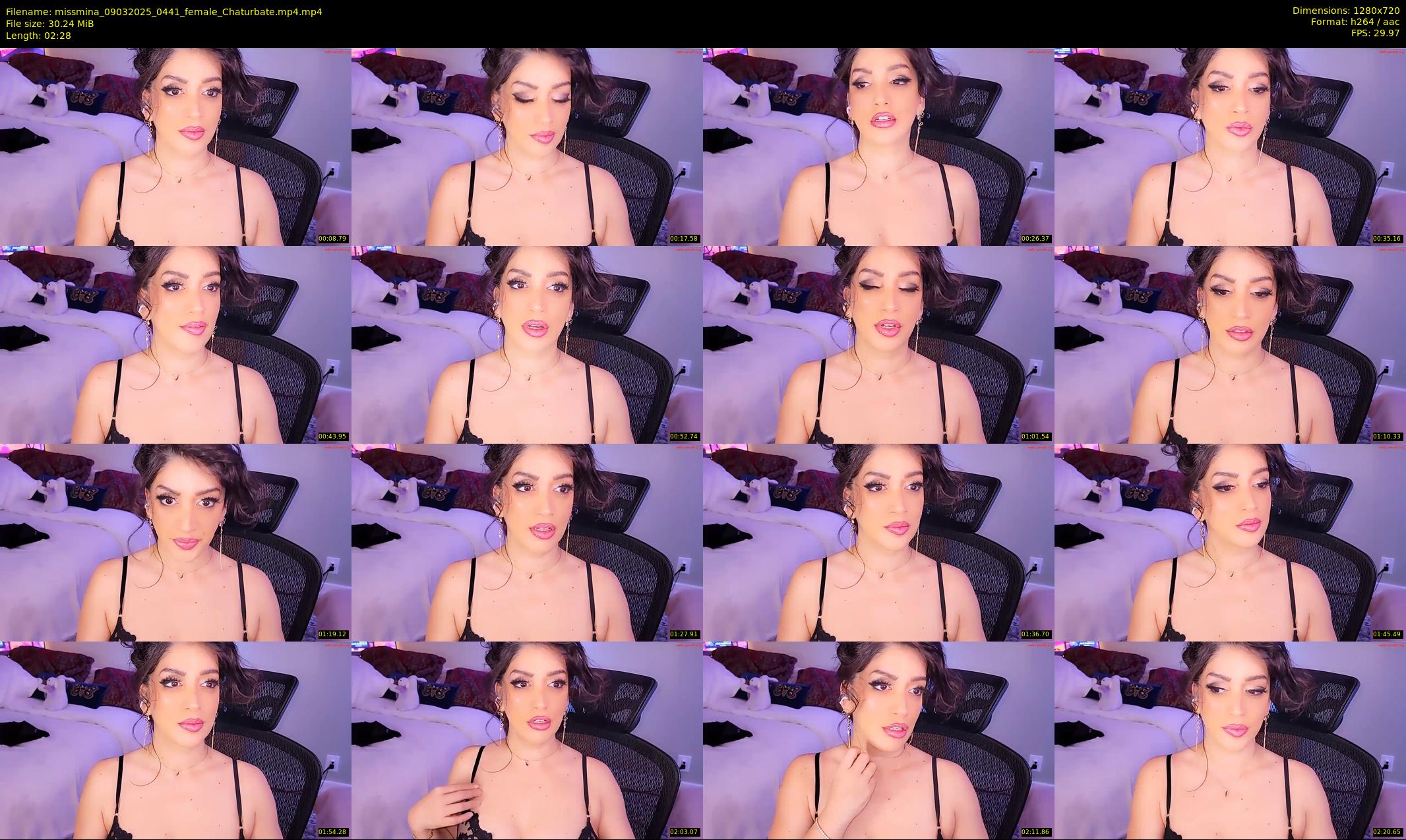 missmina — 3 minute Chaturbate female cam show recording, 720p, Mar 9, 2025