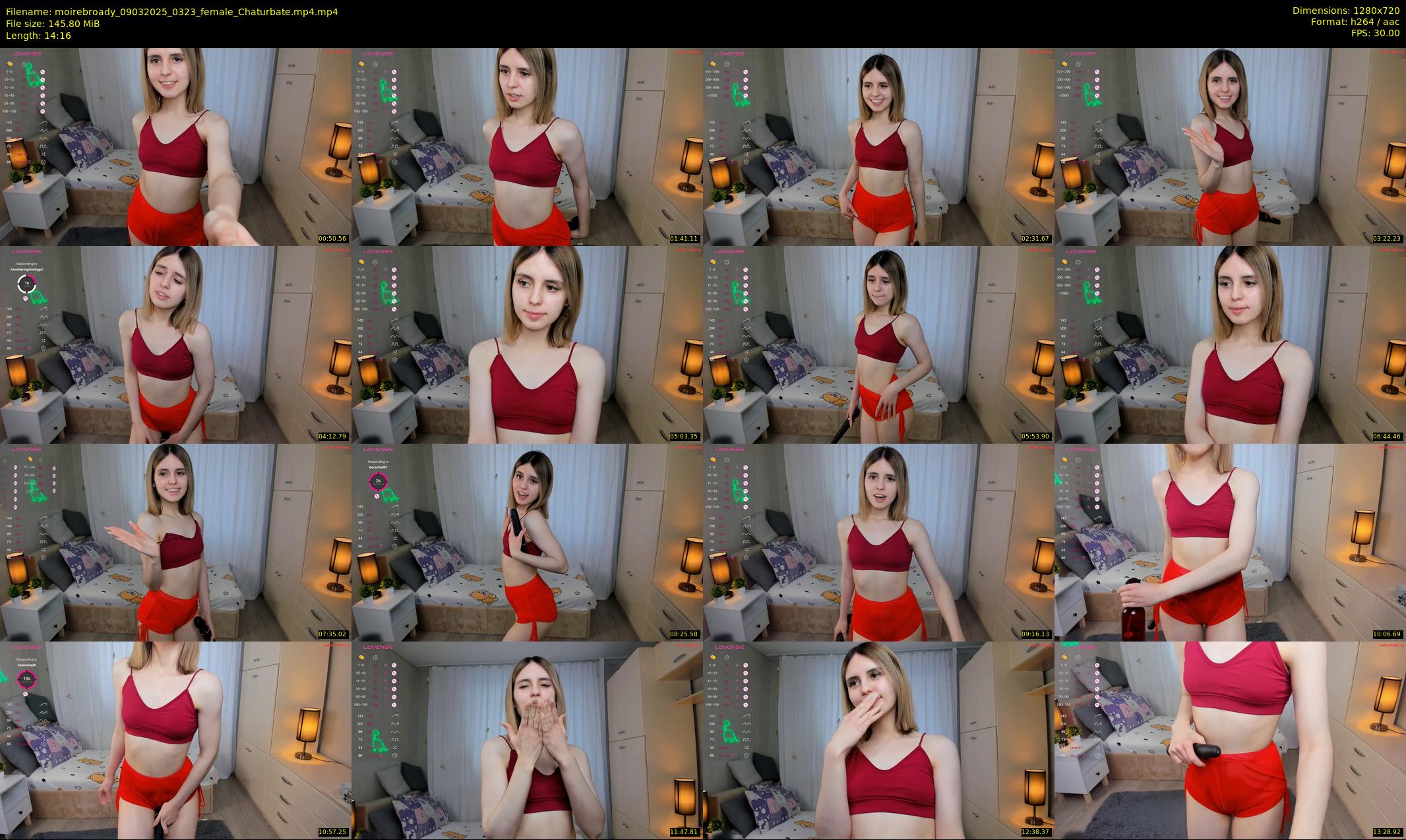 moirebroady — 15 minute Chaturbate female cam show recording, 720p, Mar 9, 2025