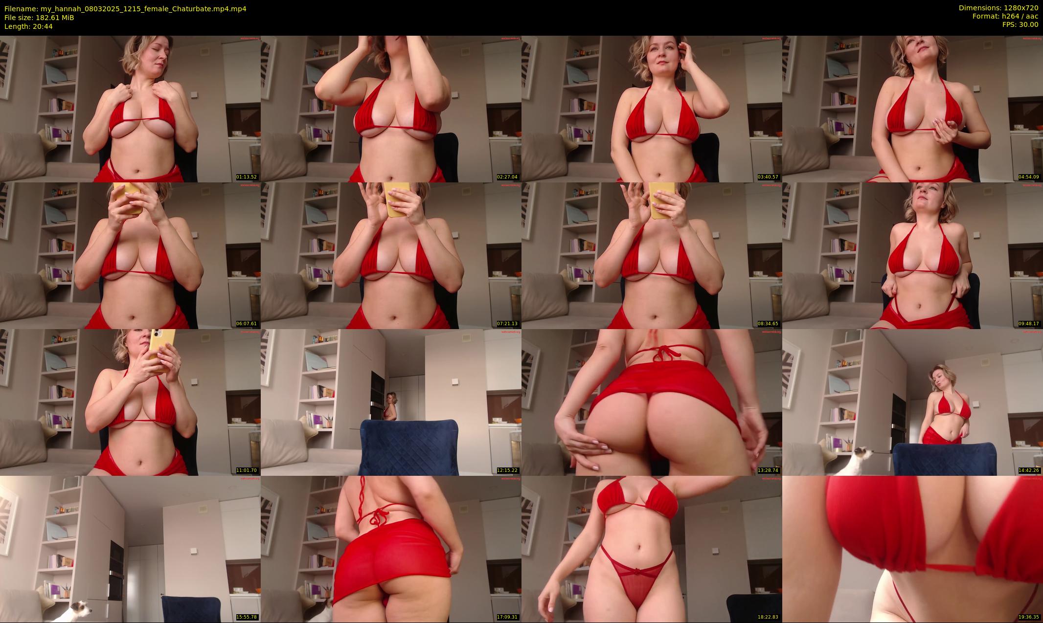 my_hannah — 21 minute Chaturbate female cam show recording, 720p, Mar 8, 2025