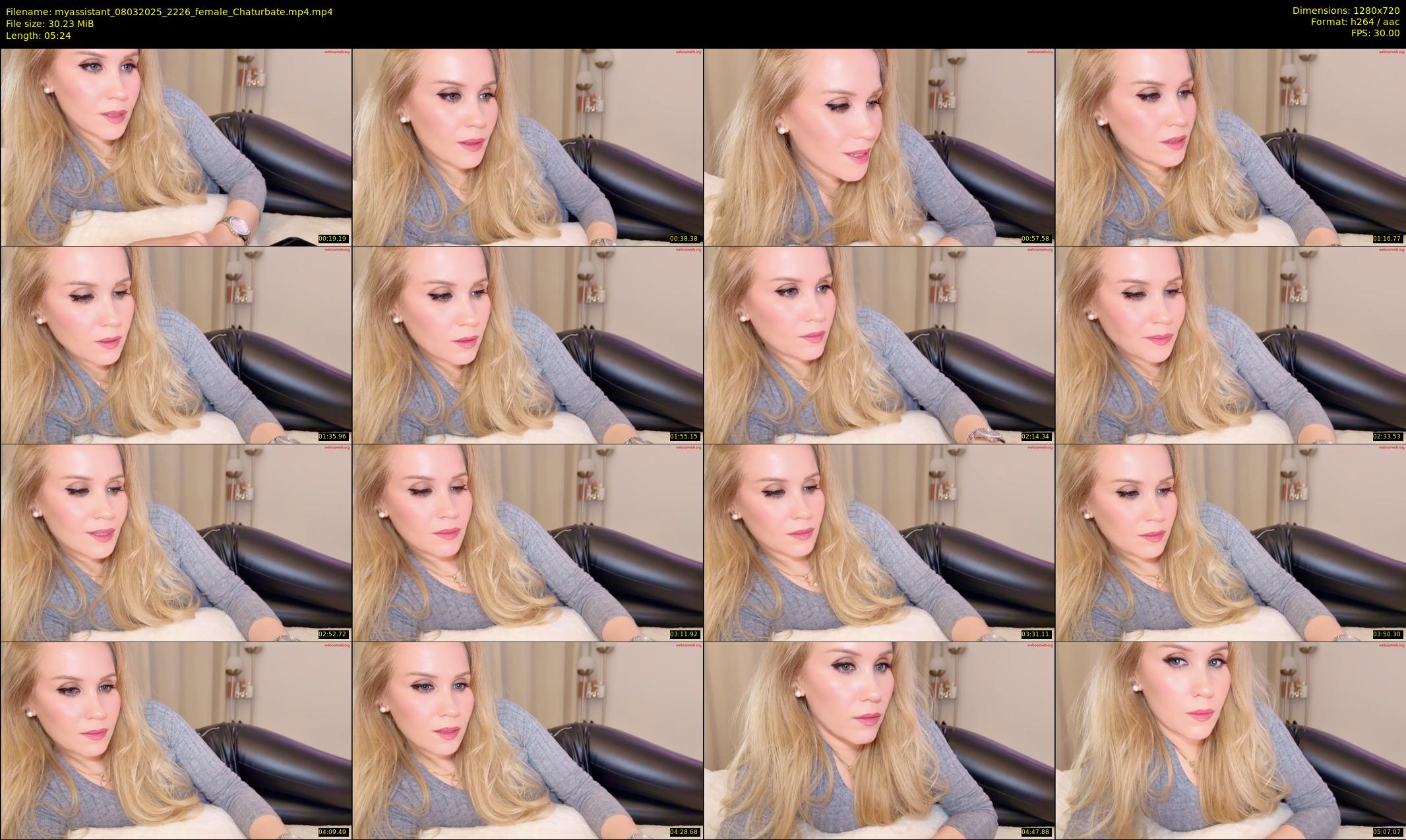 myassistant — 6 minute Chaturbate female cam show recording, 720p, Mar 8, 2025