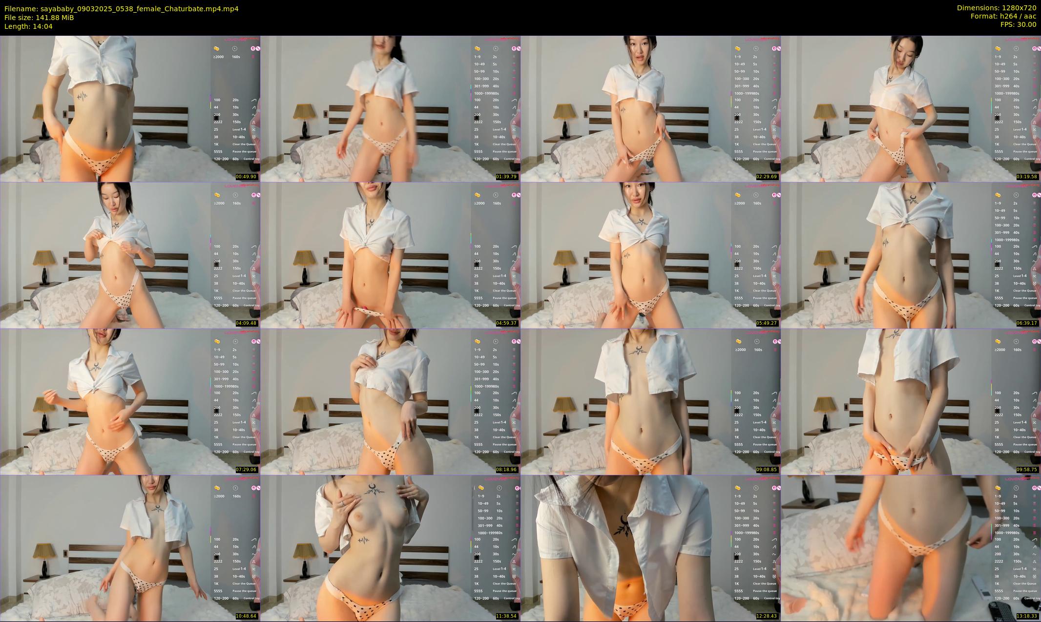 sayababy — 15 minute Chaturbate female cam show recording, 720p, Mar 9, 2025