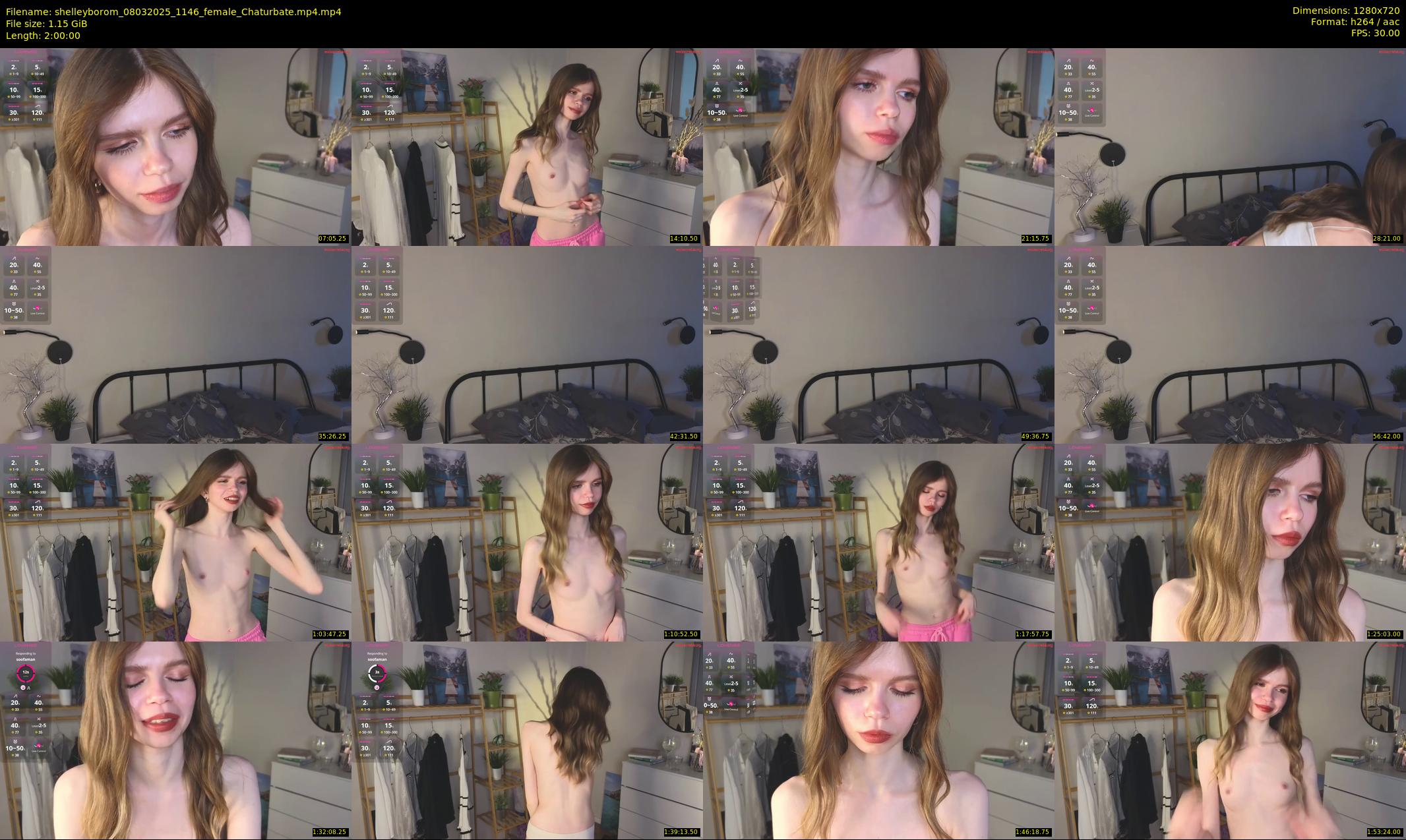 shelleyborom — 120 minute Chaturbate female cam show recording, 720p, Mar 8, 2025