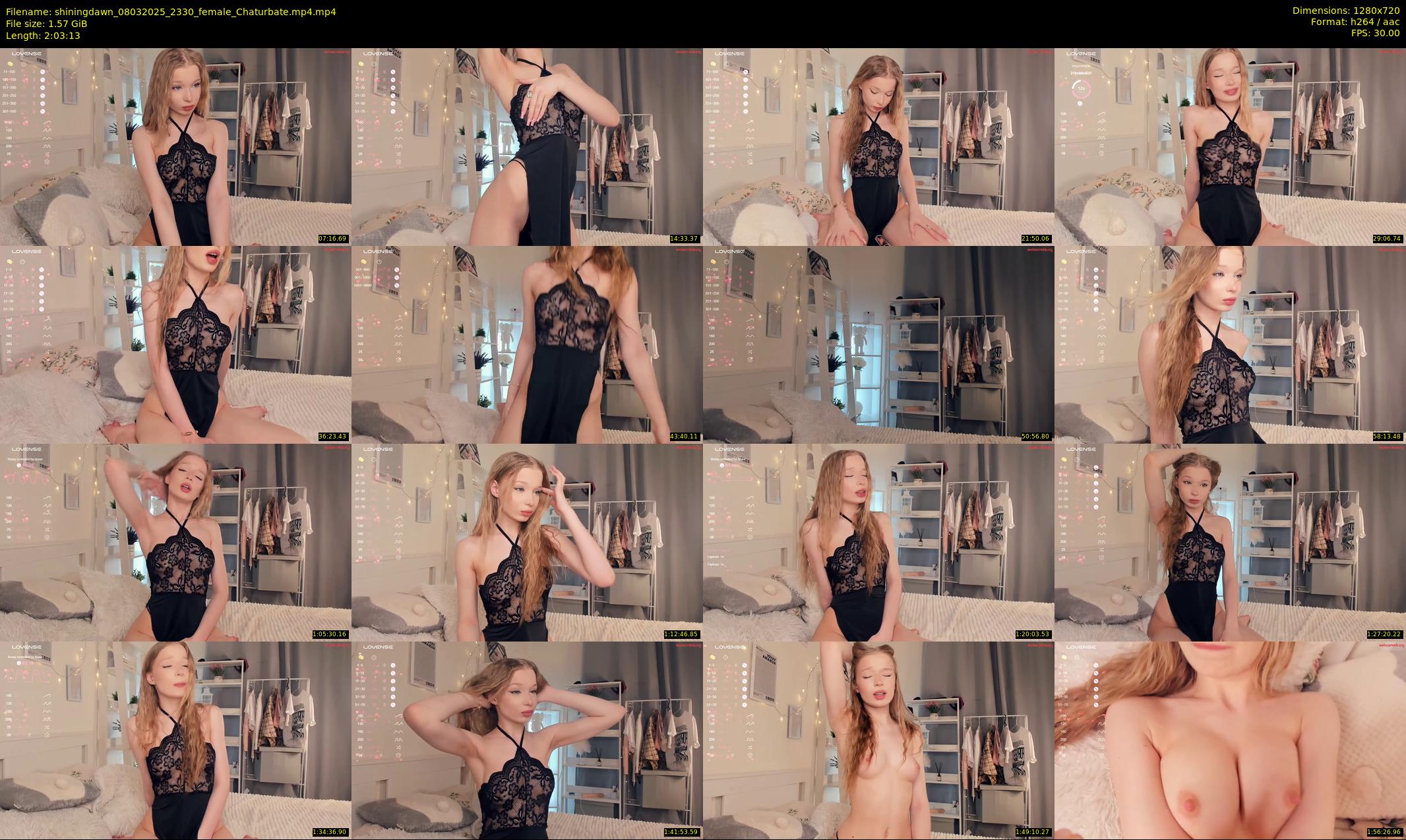 shiningdawn — 124 minute Chaturbate female cam show recording, 720p, Mar 8, 2025