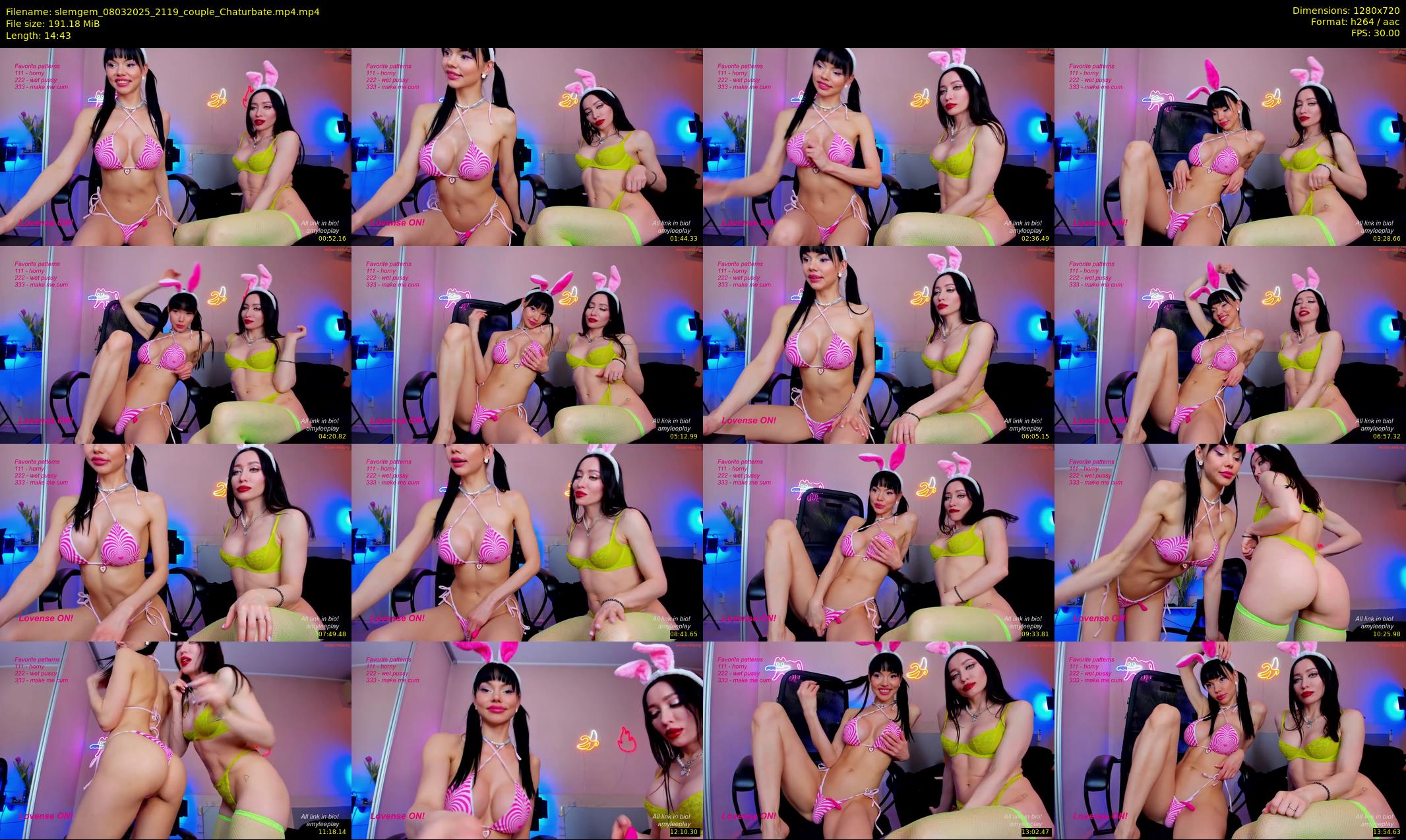 slemgem — 15 minute Chaturbate couple cam show recording, 720p, Mar 8, 2025