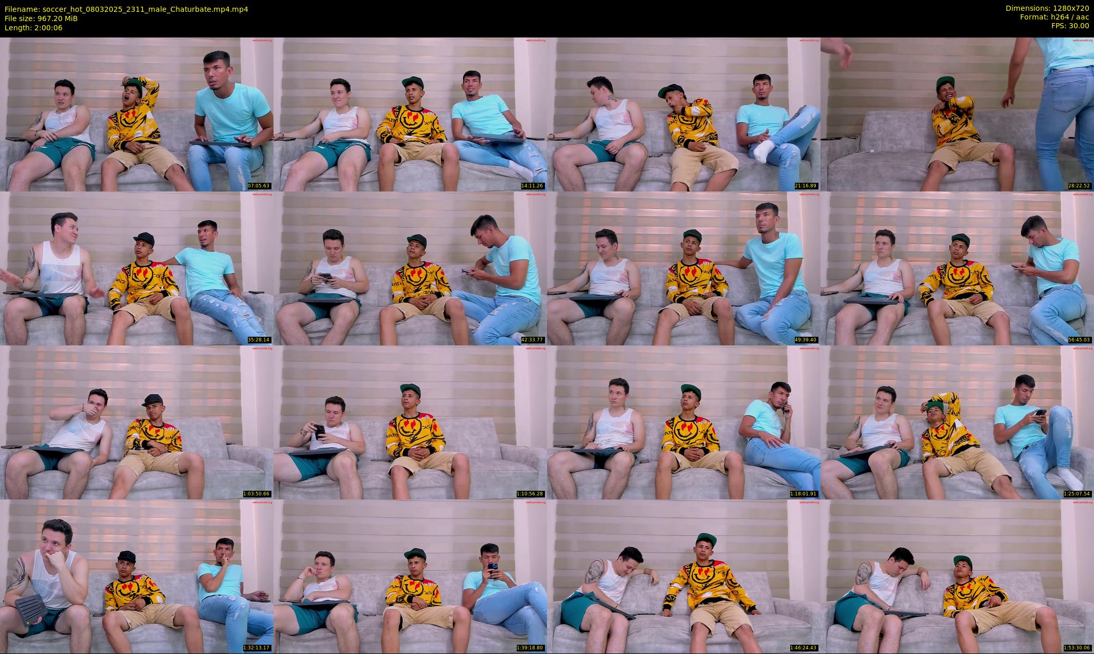 soccer_hot — 121 minute Chaturbate male cam show recording, 720p, Mar 8, 2025