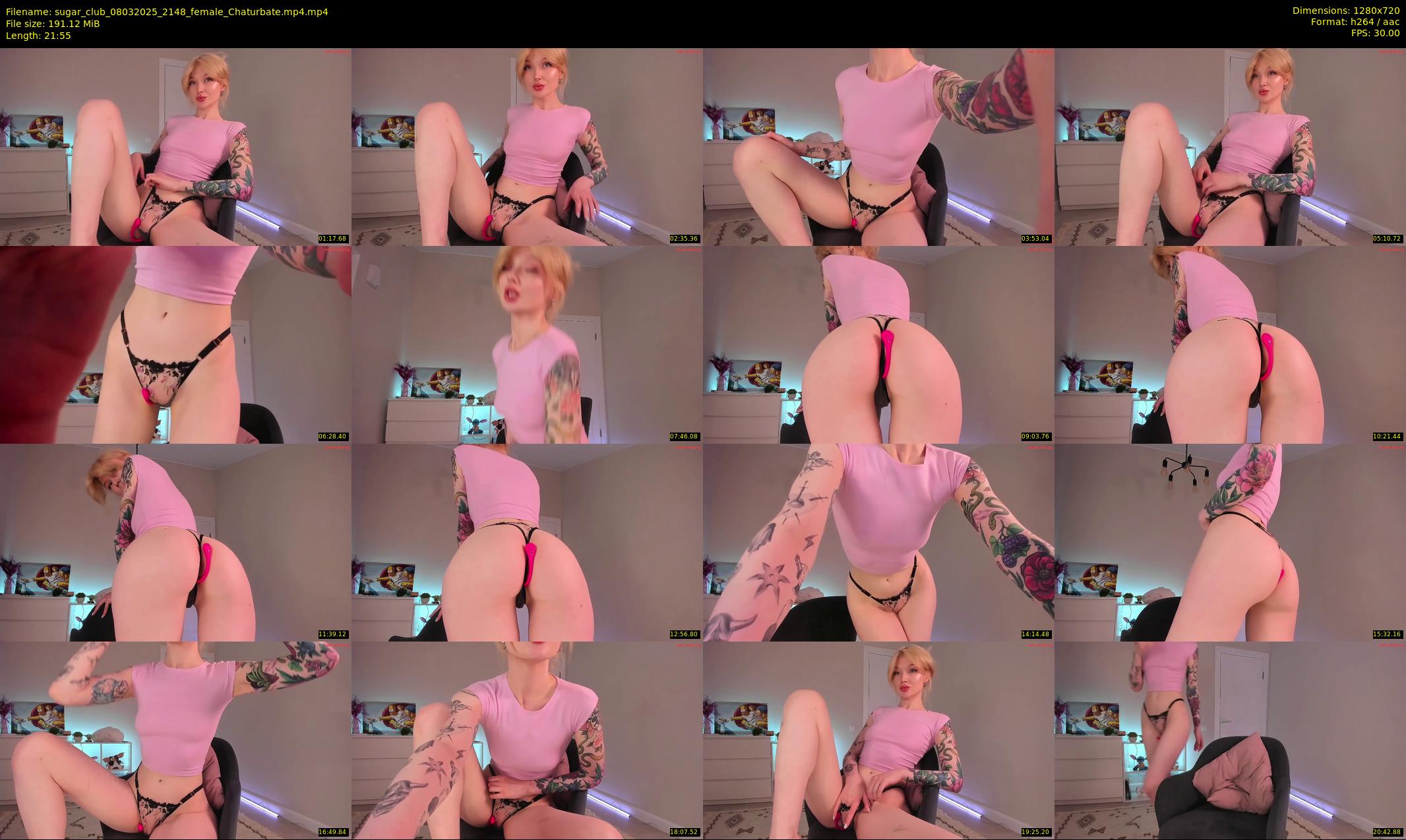 sugar_club — 22 minute Chaturbate female cam show recording, 720p, Mar 8, 2025