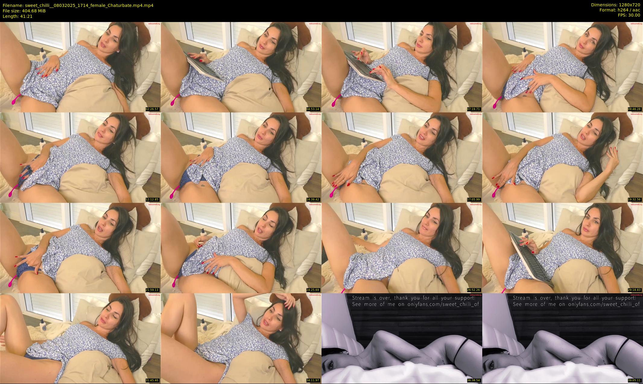 sweet_chilli_ — 42 minute Chaturbate female cam show recording, 720p, Mar 8, 2025