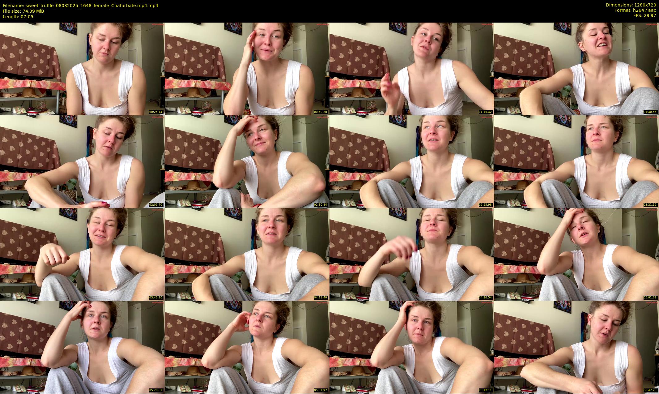 sweet_truffle — 8 minute Chaturbate female cam show recording, 720p, Mar 8, 2025