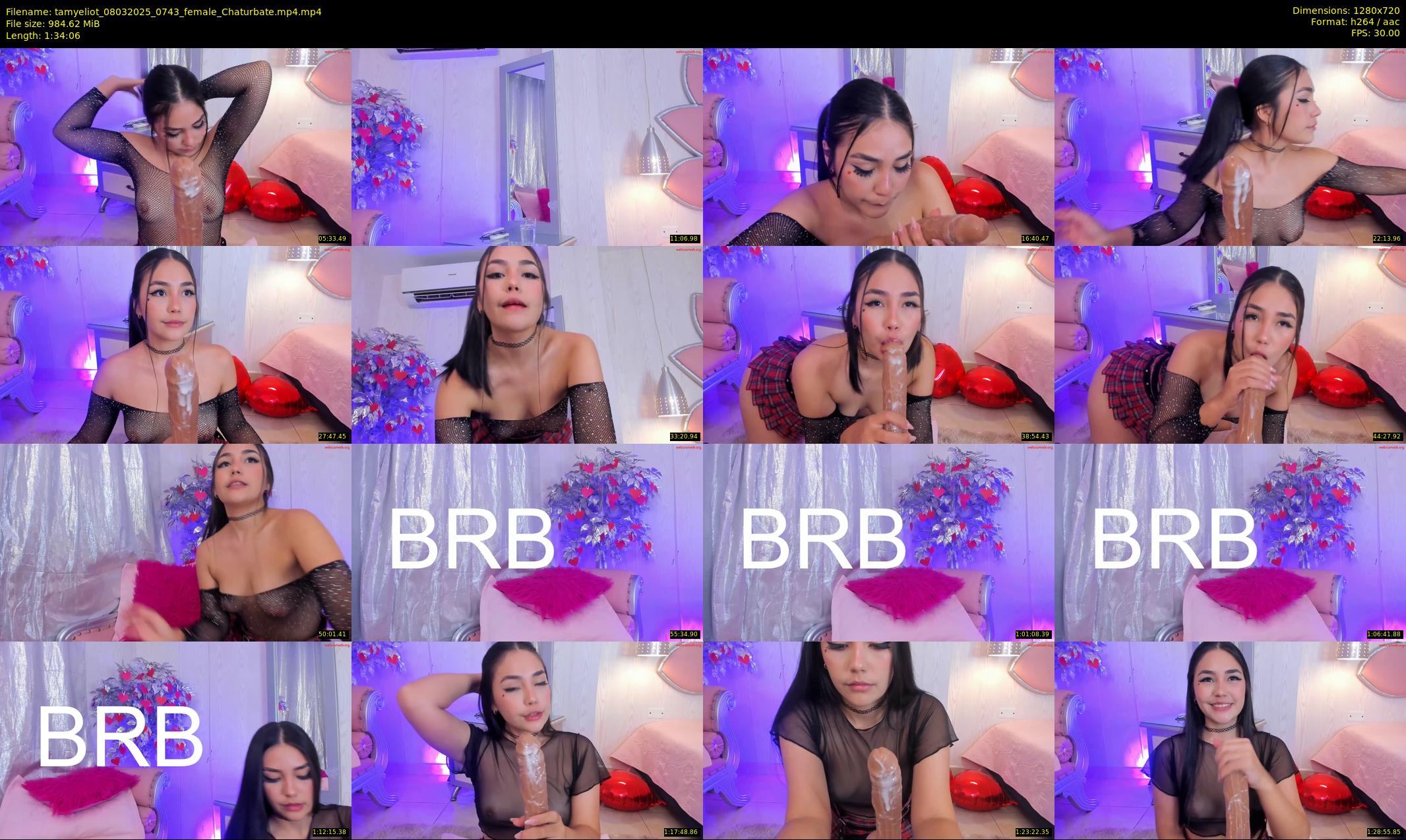tamyeliot — 95 minute Chaturbate female cam show recording, 720p, Mar 8, 2025
