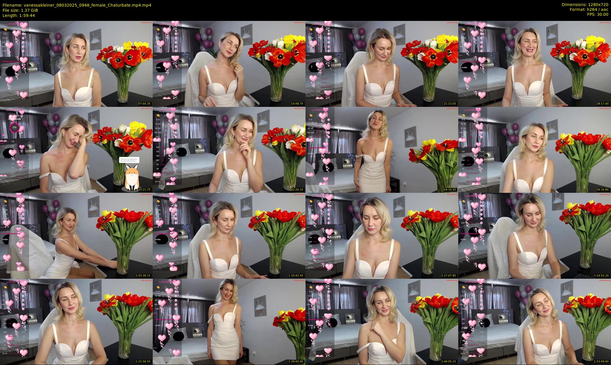 vanessakleiner — 120 minute Chaturbate female cam show recording, 720p, Mar 8, 2025