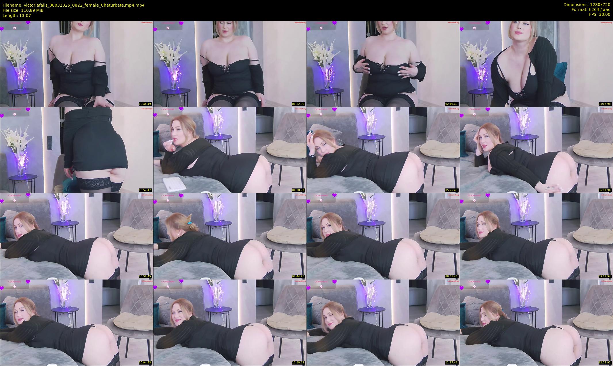 victoriafalls — 14 minute Chaturbate female cam show recording, 720p, Mar 8, 2025