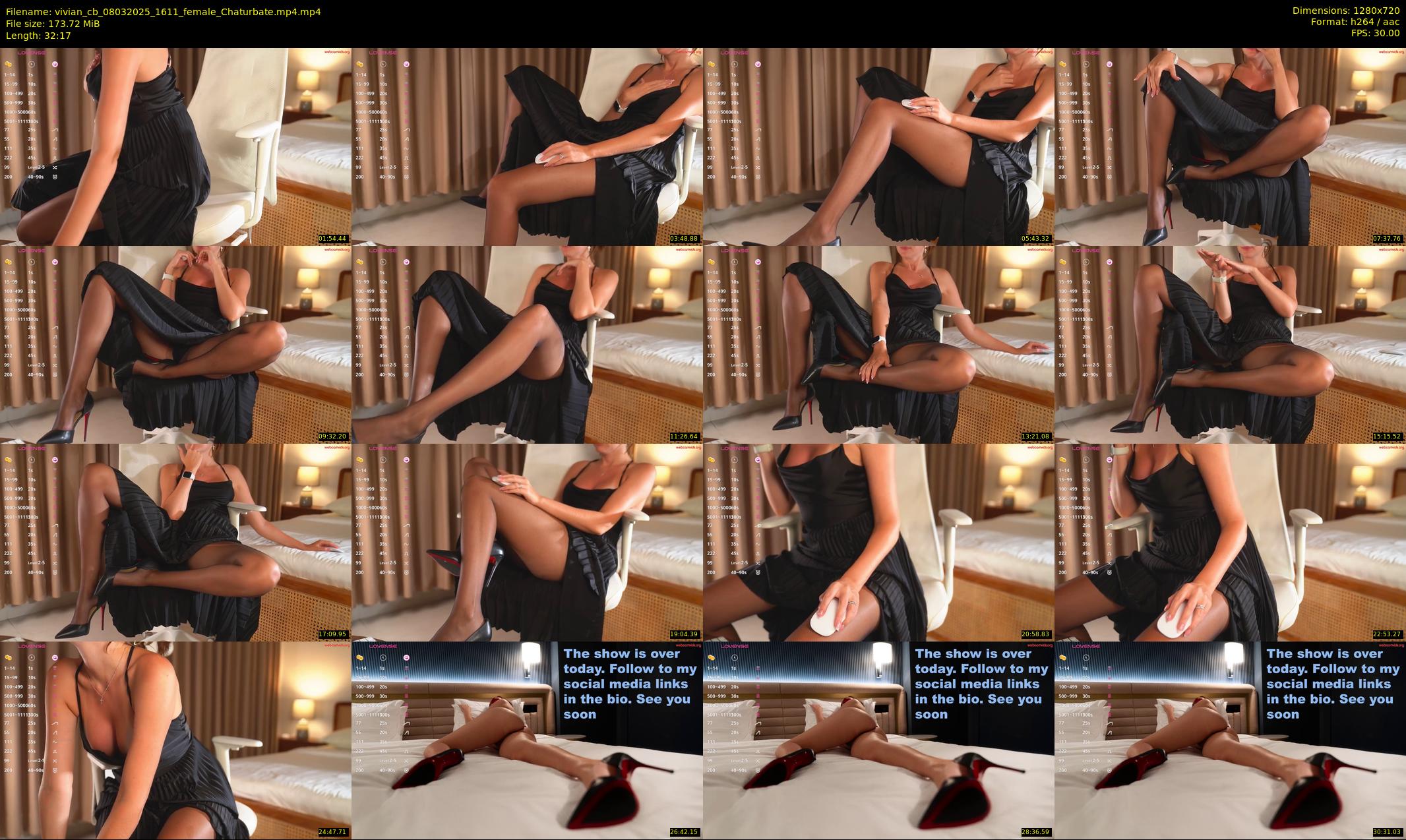 vivian_cb — 33 minute Chaturbate female cam show recording, 720p, Mar 8, 2025
