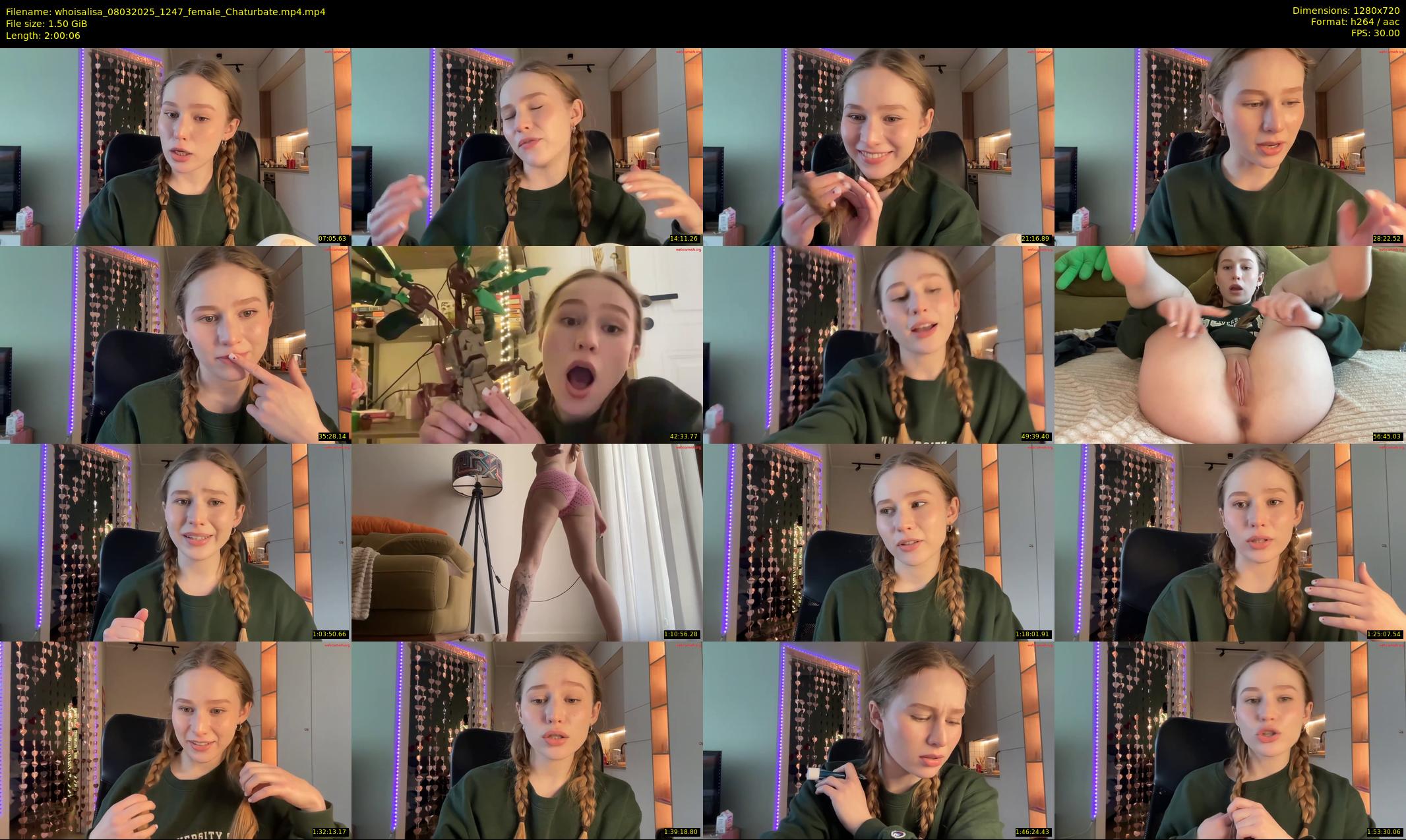 whoisalisa — 121 minute Chaturbate female cam show recording, 720p, Mar 8, 2025