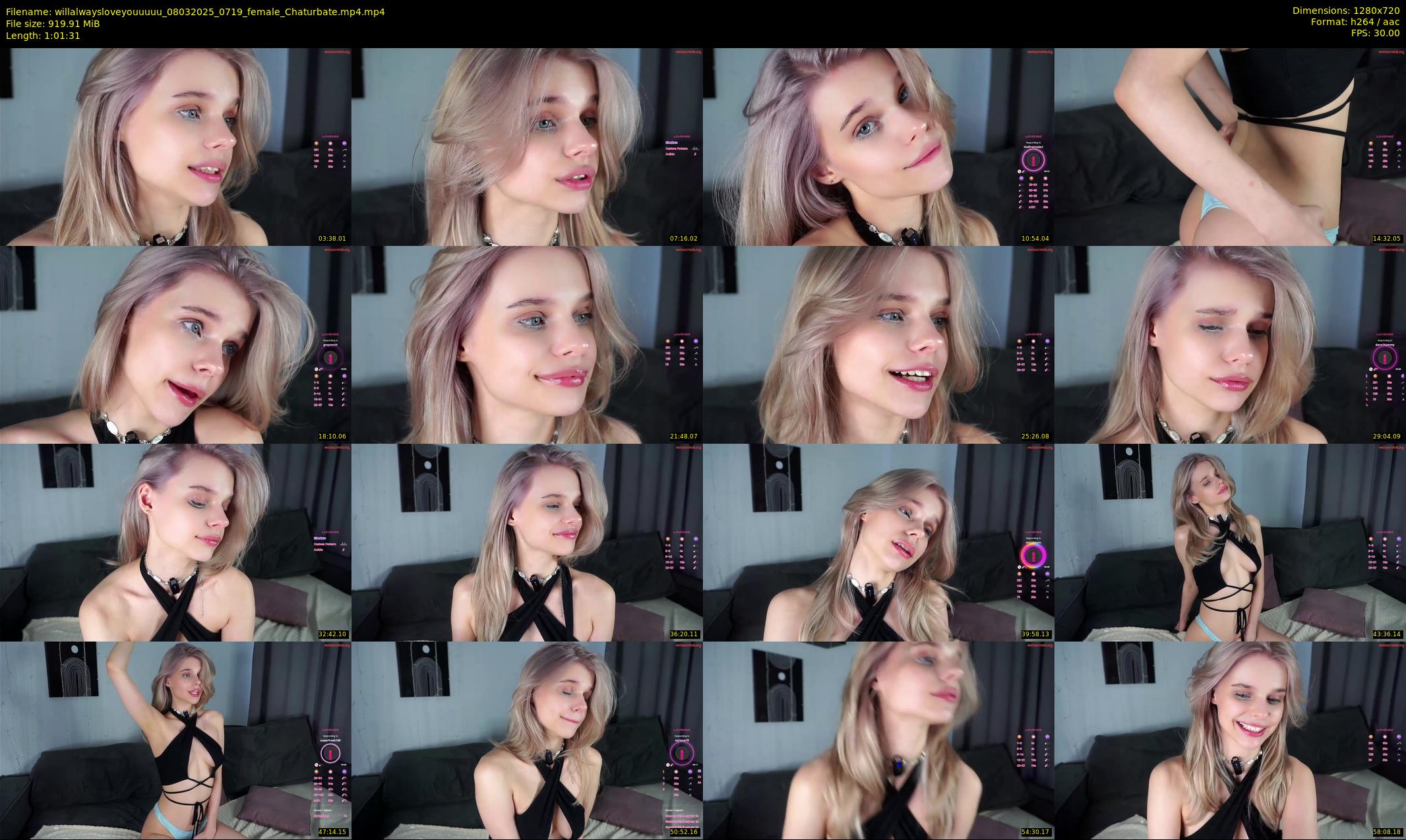 willalwaysloveyouuuuu — 62 minute Chaturbate female cam show recording, 720p, Mar 8, 2025