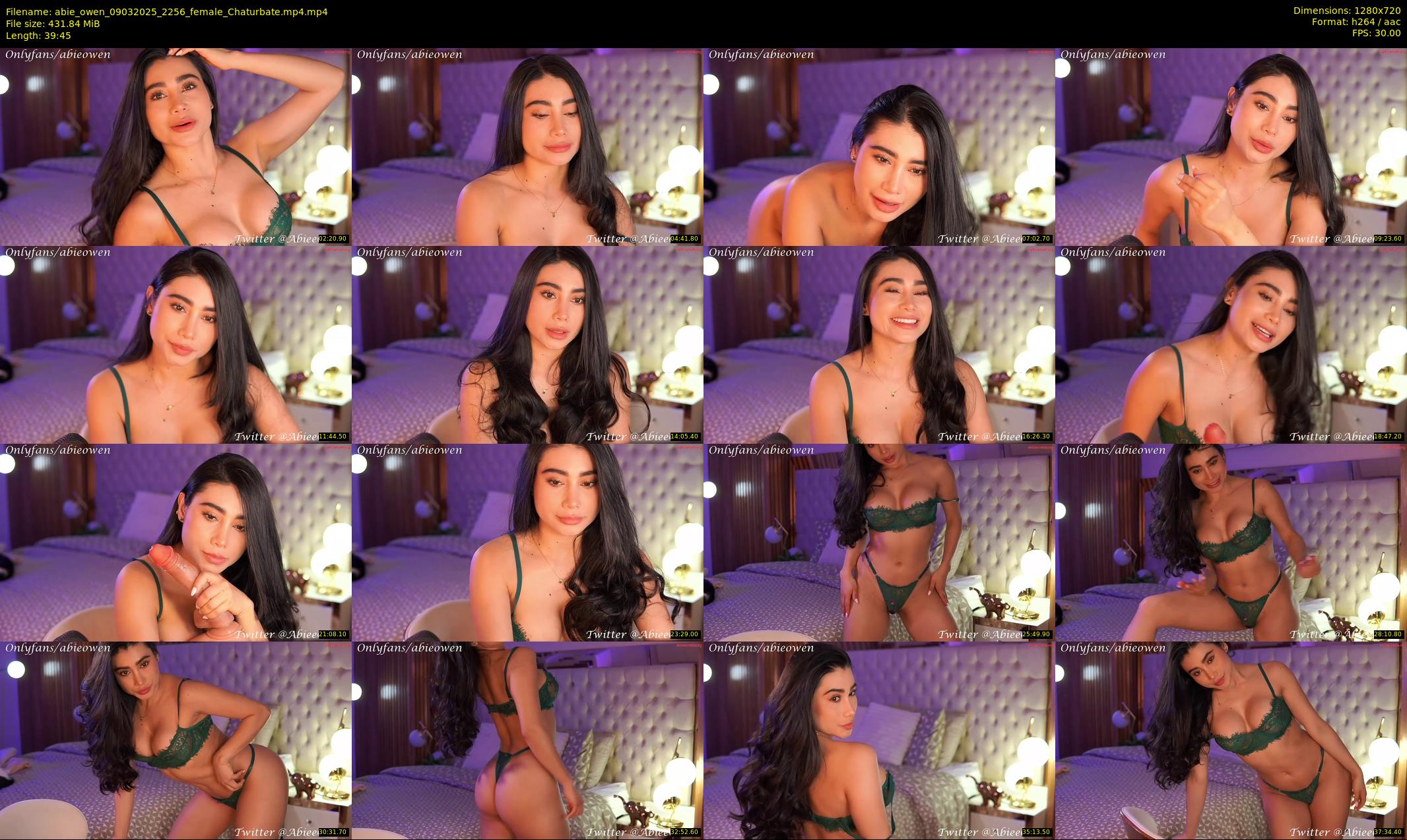 abie_owen — 40 minute Chaturbate female cam show recording, 720p, Mar 9, 2025