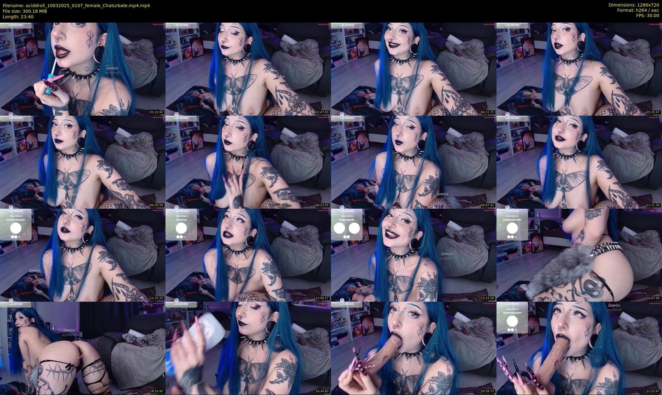aciddroll — 24 minute Chaturbate female cam show recording, 720p, Mar 10, 2025
