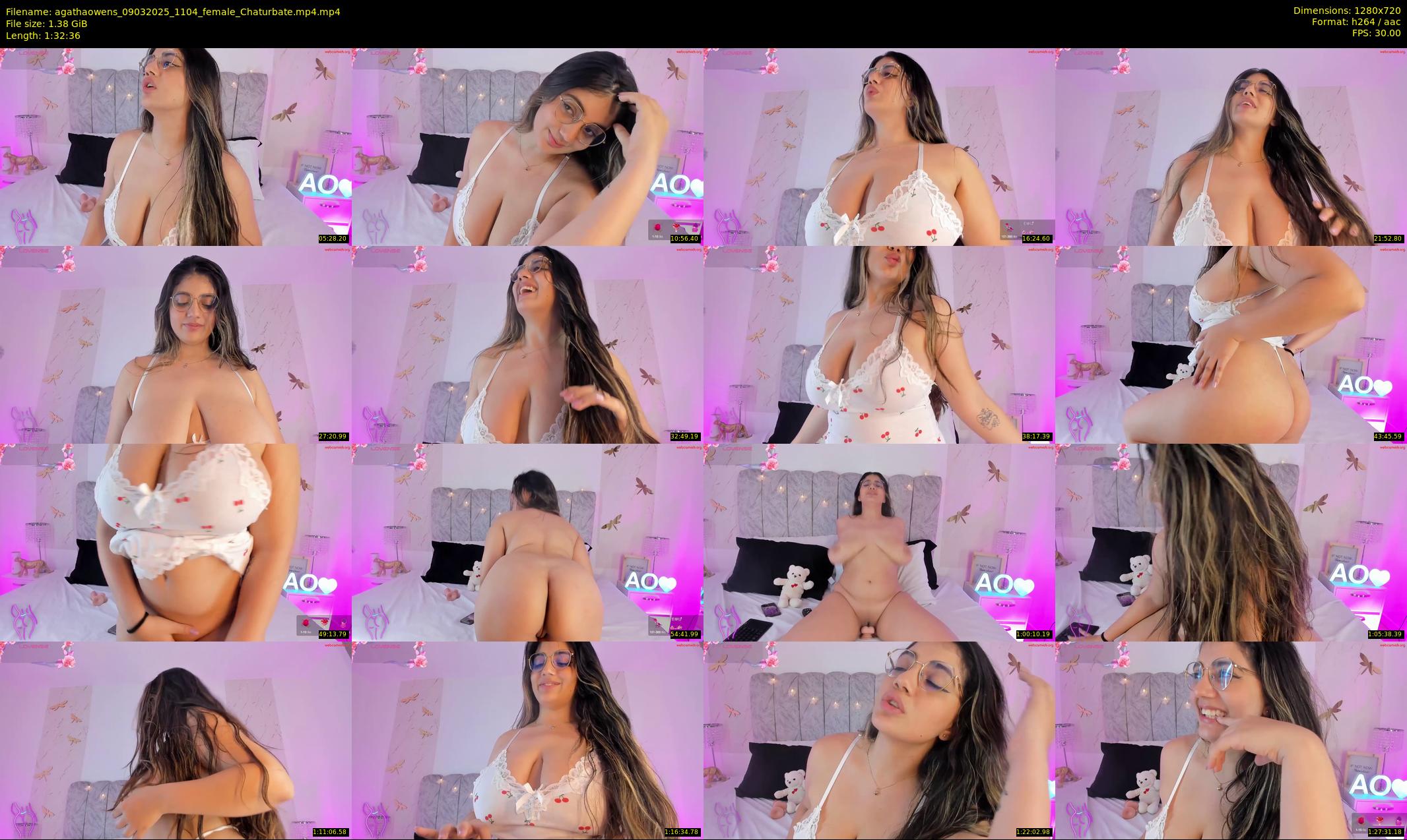 agathaowens — 93 minute Chaturbate female cam show recording, 720p, Mar 9, 2025
