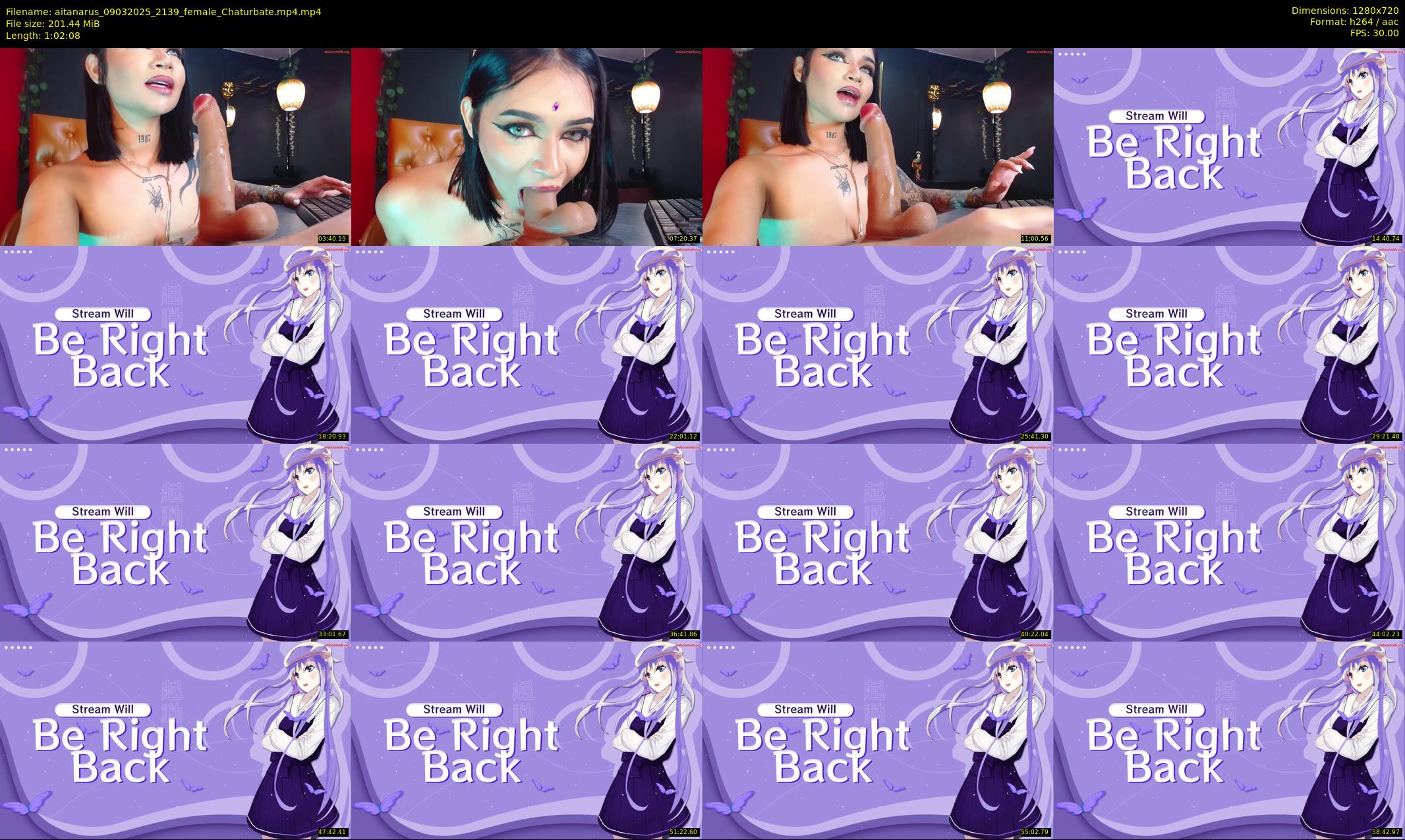aitanarus — 63 minute Chaturbate female cam show recording, 720p, Mar 9, 2025