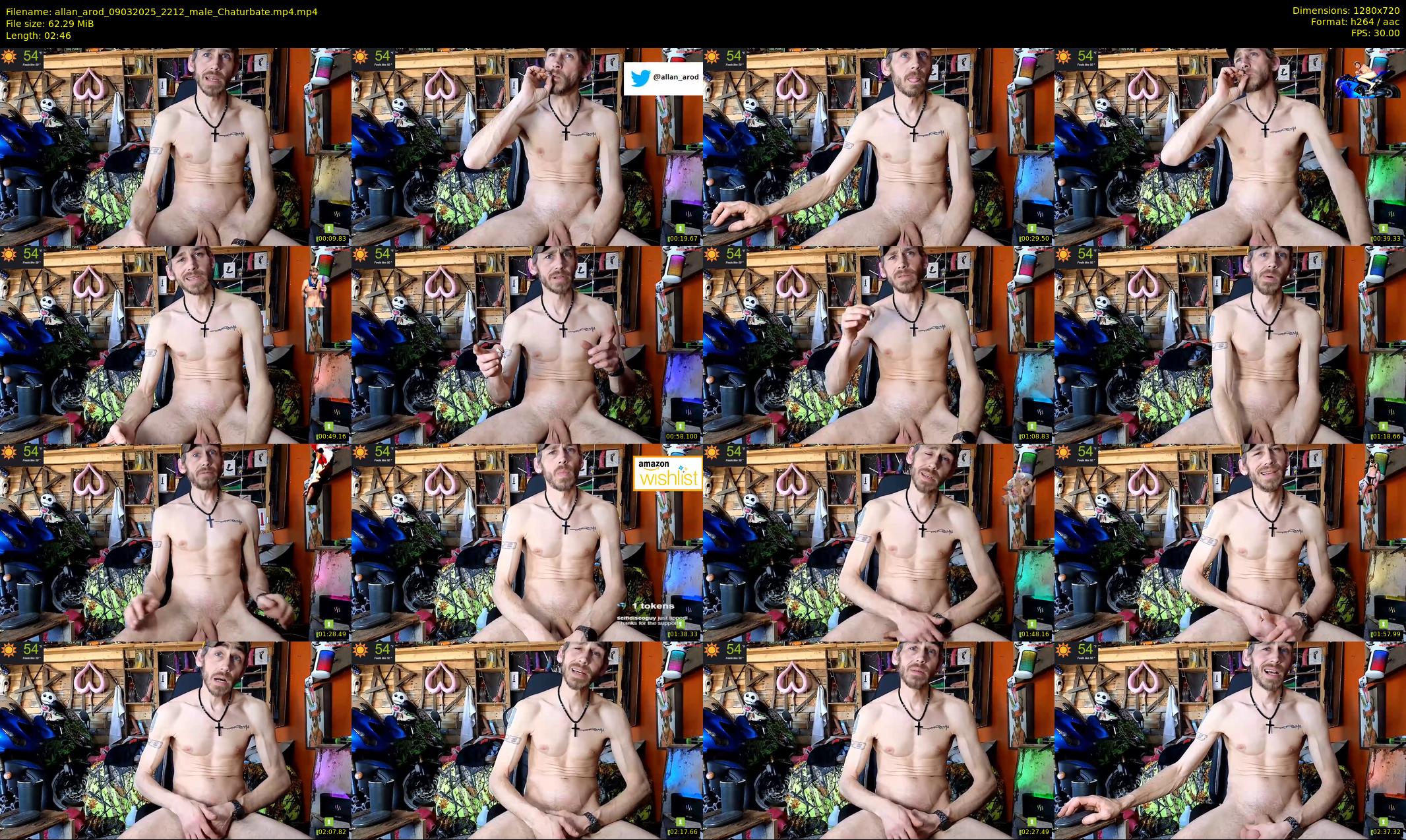 allan_arod — 3 minute Chaturbate male cam show recording, 720p, Mar 9, 2025
