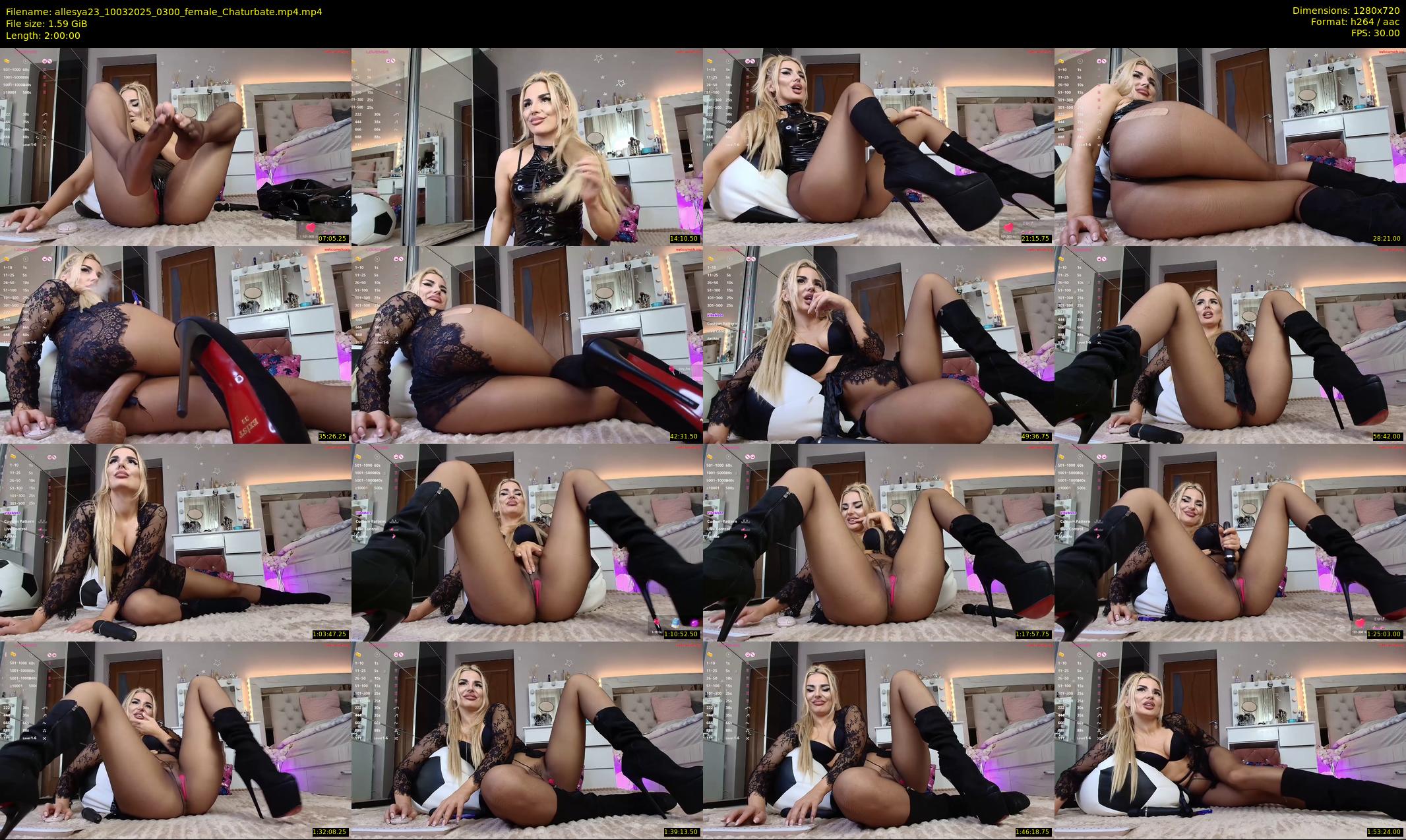 allesya23 — 120 minute Chaturbate female cam show recording, 720p, Mar 10, 2025